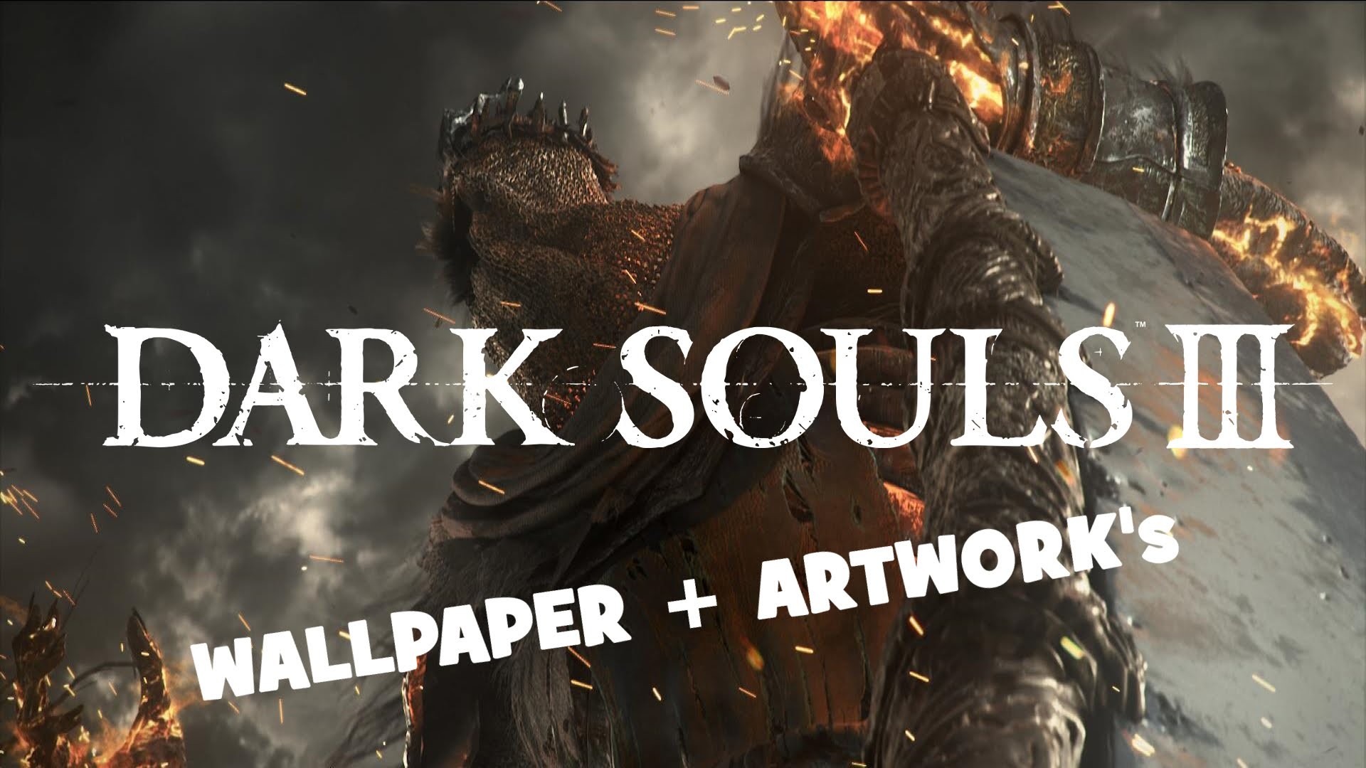 Dark Souls III, Logo, Senza Luce, Testo, 16:9 Full HD, sfondo widescreen