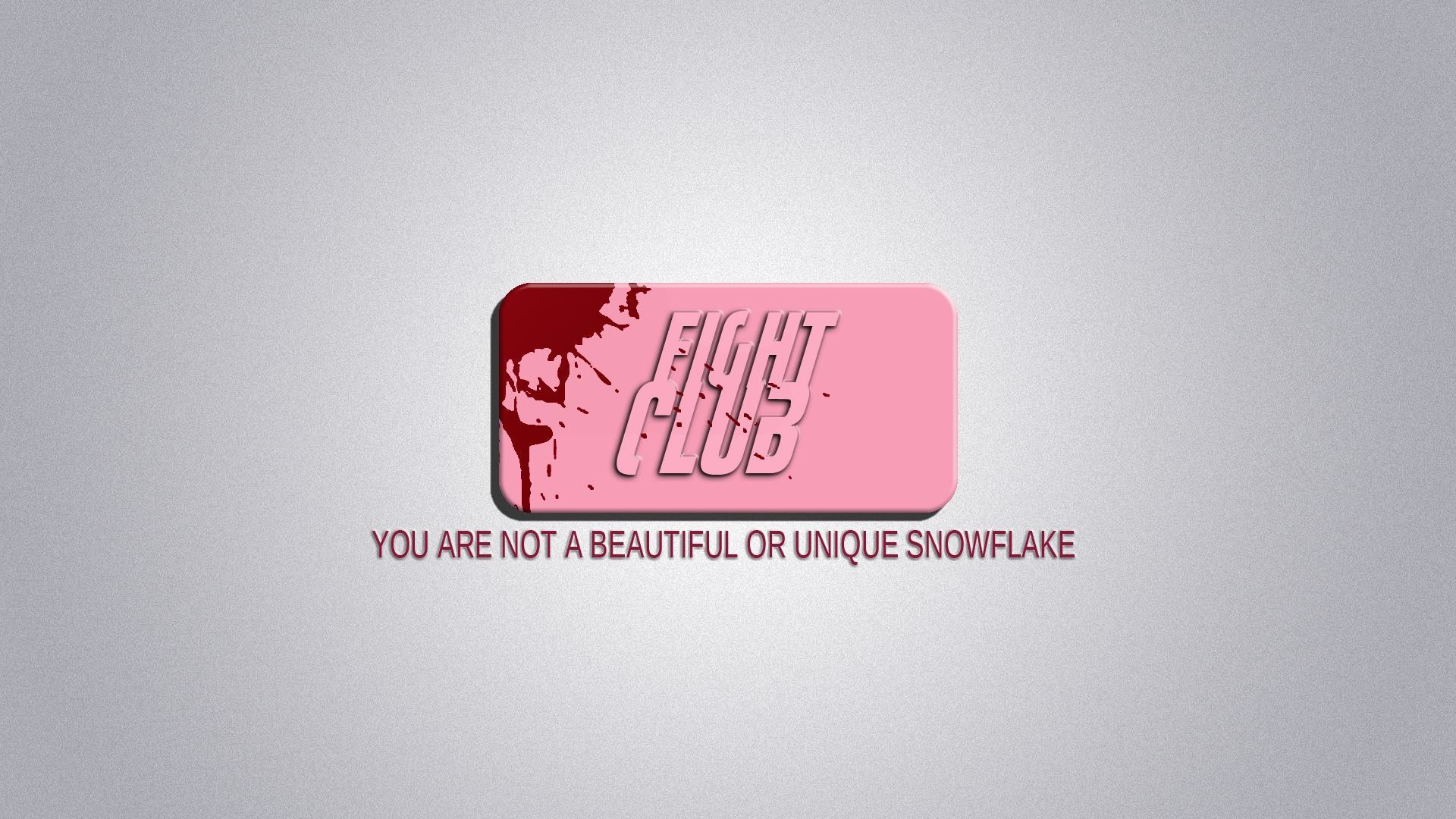 Fight Club, Sapone, You are not a beautiful or unique snowflake, sfondo widescreen Full HD