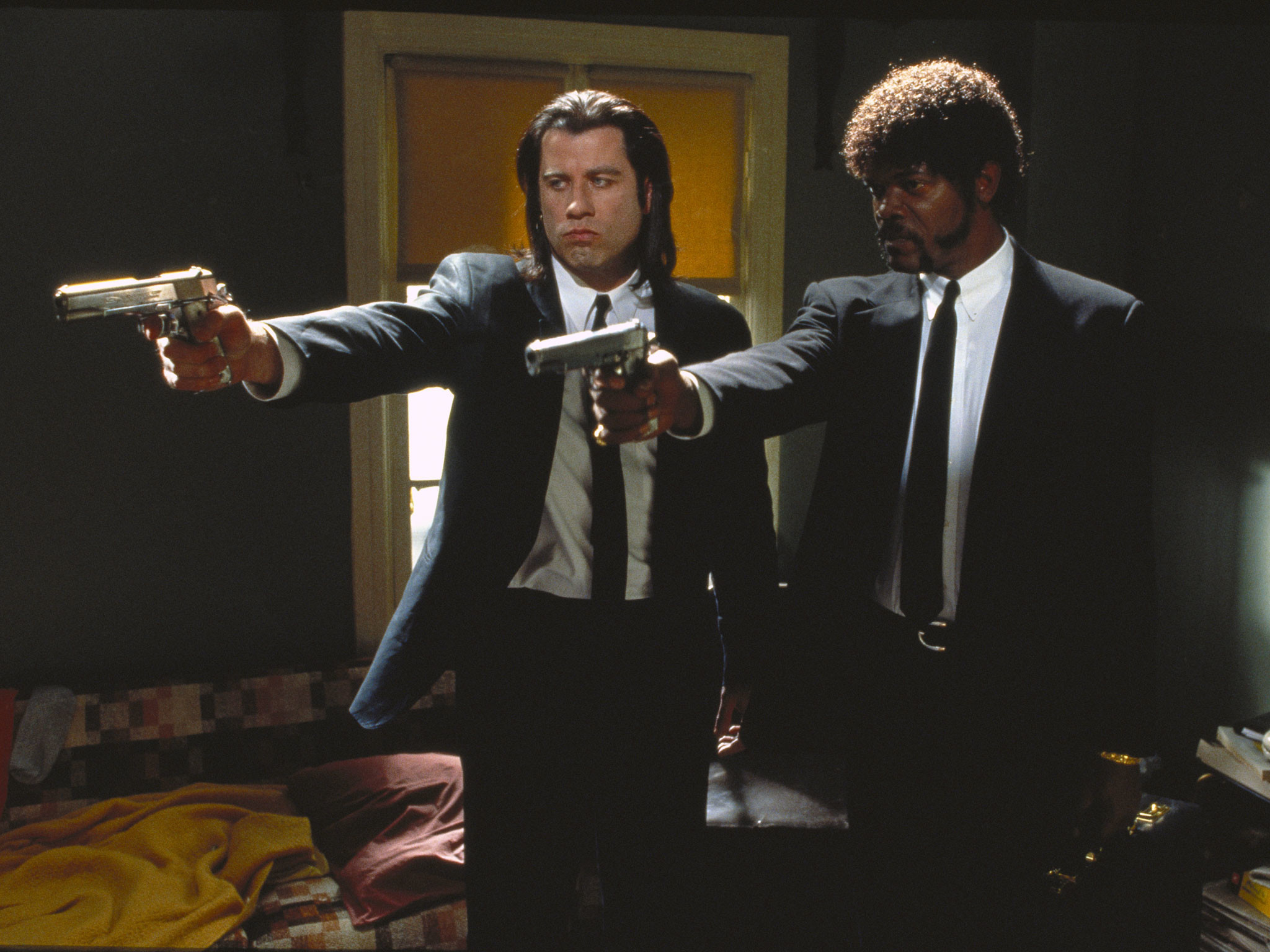 Vincent Vega, Jules Winnfield, John Travolta, Samuel L. Jackson, Pistole, schermata Home iPad