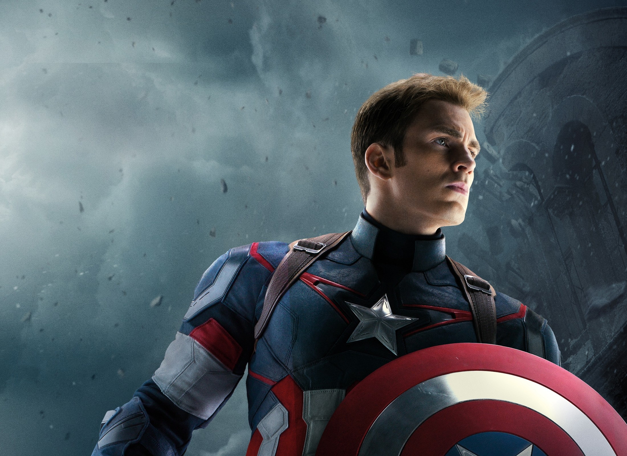 Capitan America, Chris Evans, Avengers: Age of Ultron, Scudo, Full HD, sfondo per PC e portatile