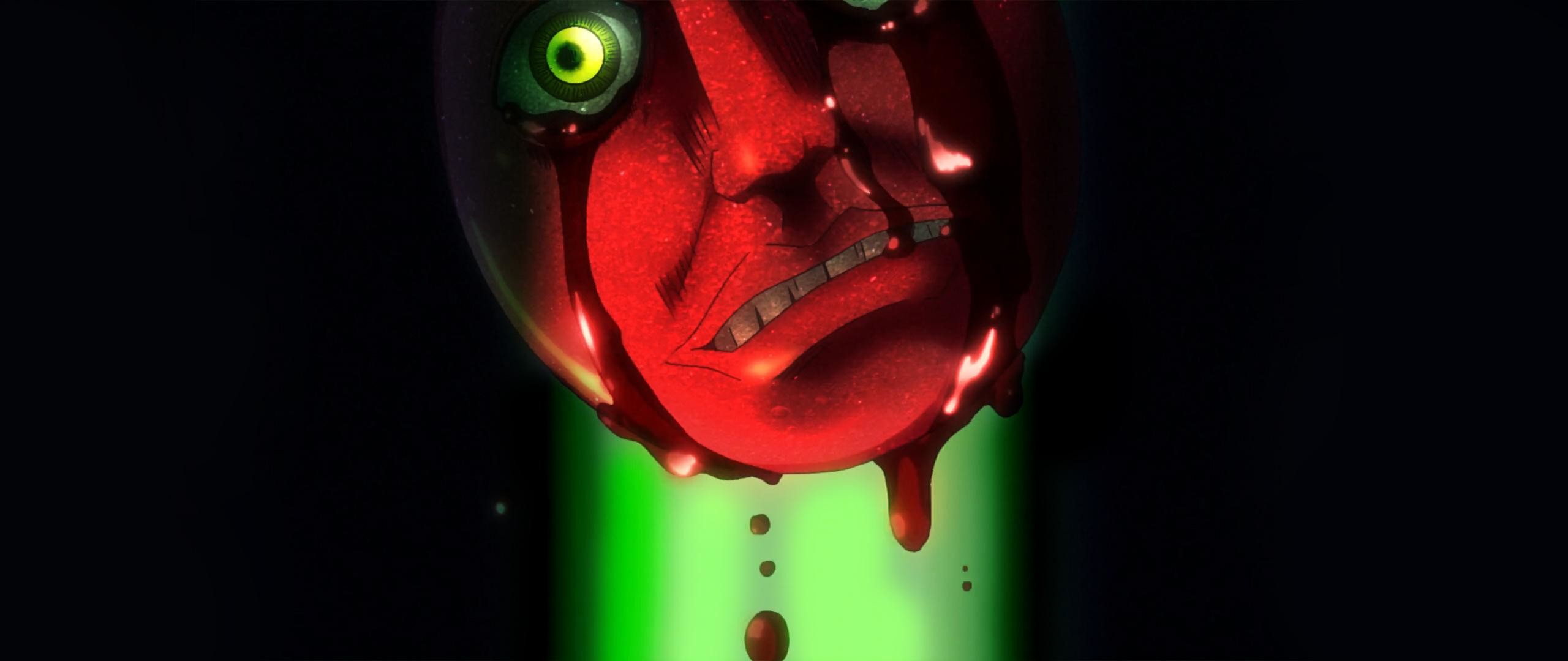 Behelit, Berserk, Rosso, Sfondo nero, 2560x1080, wallpaper desktop