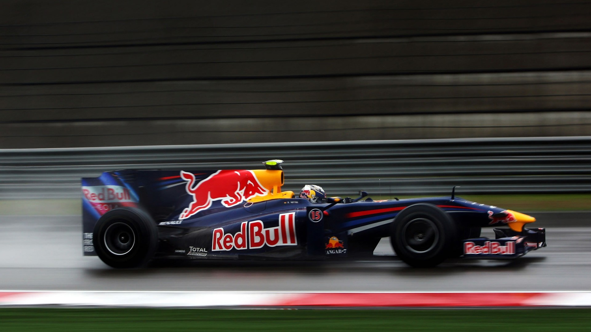 Red Bull Racing, Formula 1, Motion blur, Velocità, Full HD, sfondo desktop