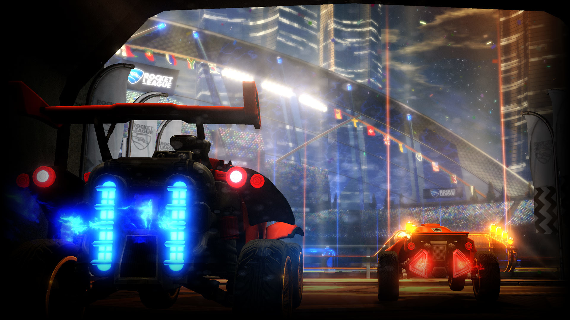 Rocket League, Octane, Tabellone, Arena, 1920x1080, immagine di sfondo