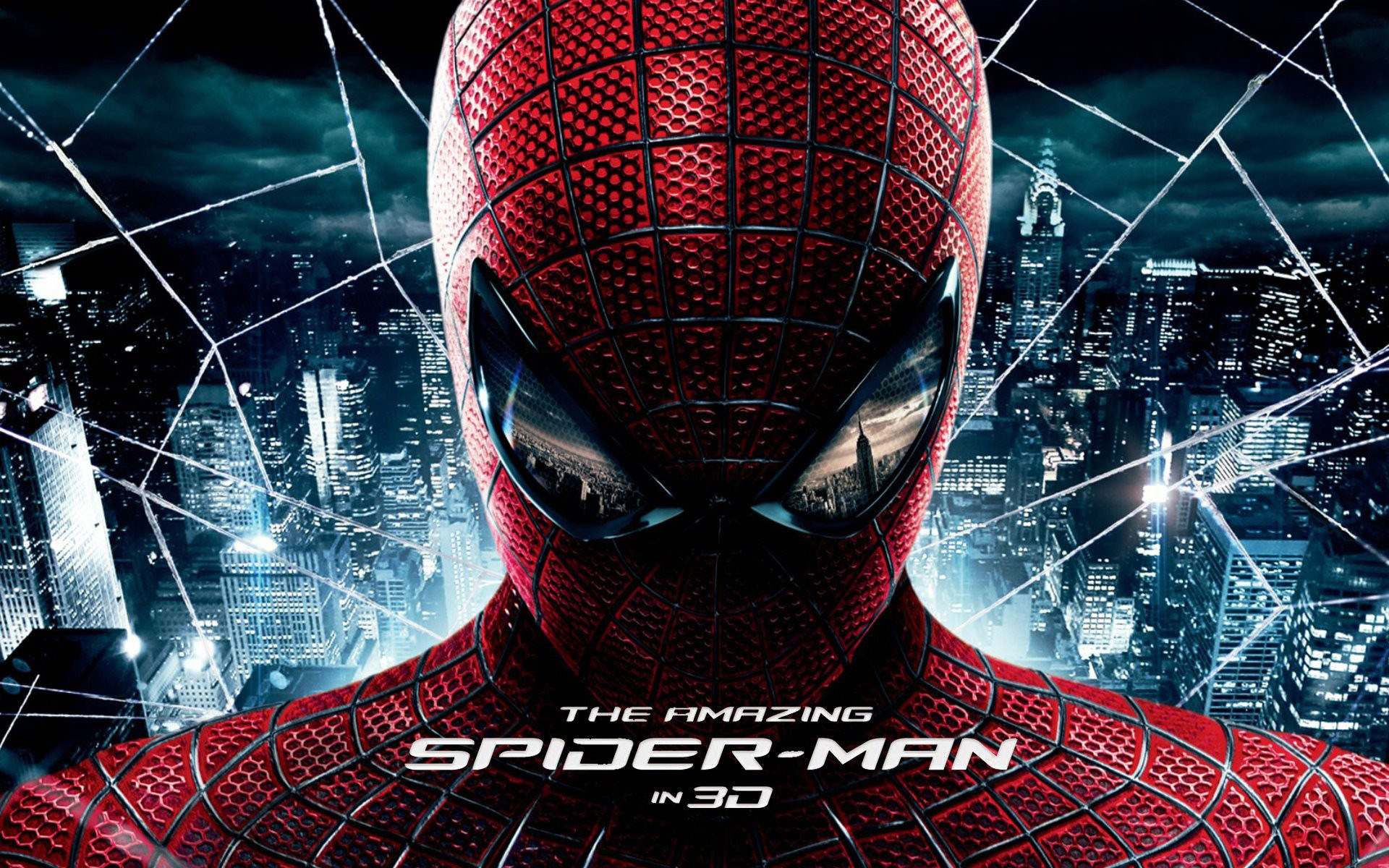 The Amazing Spider-Man, Spider-Man, Maschera, Ragnatela, Locandina, sfondo 16:10 Full HD