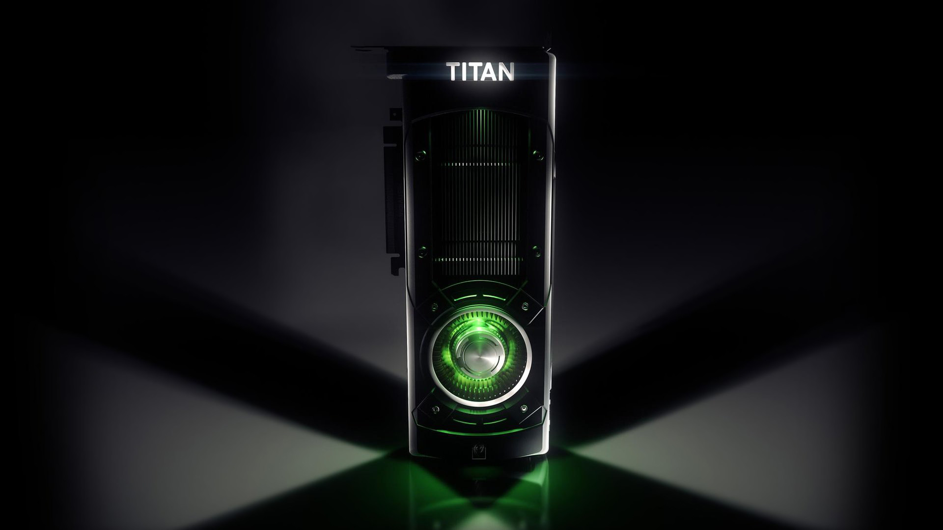 GeForce GTX Titan, Nvidia, Scheda video, Luce verde, Full HD, sfondo desktop