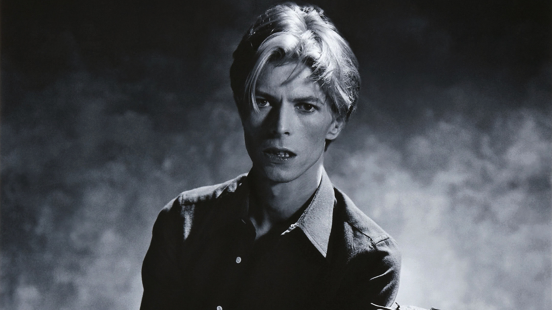 David Bowie, Ritratto, Bianco e nero, Anni '70, 16:9 Full HD, sfondo widescreen