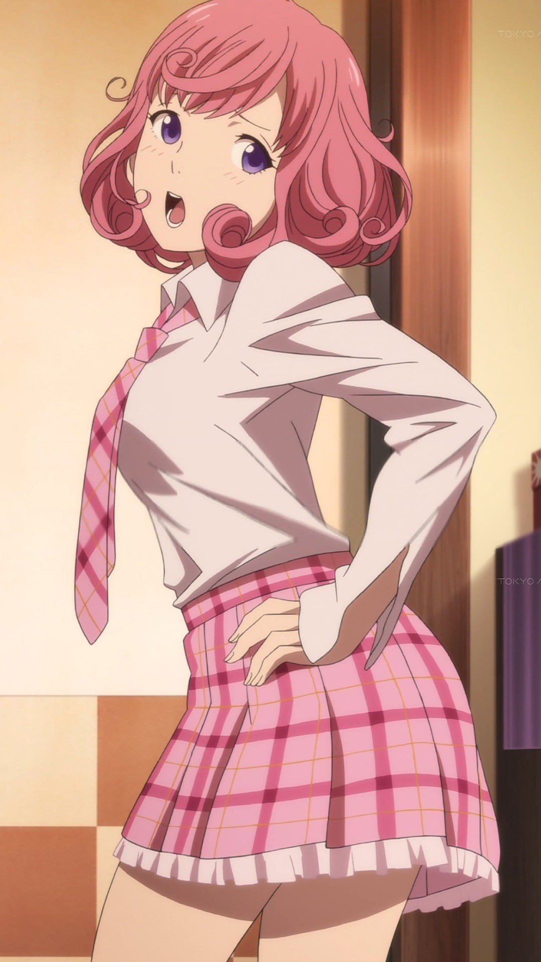 Kanako Kurusu, Oreimo, Anime, Gonna a quadri, sfondo per iPhone e Android