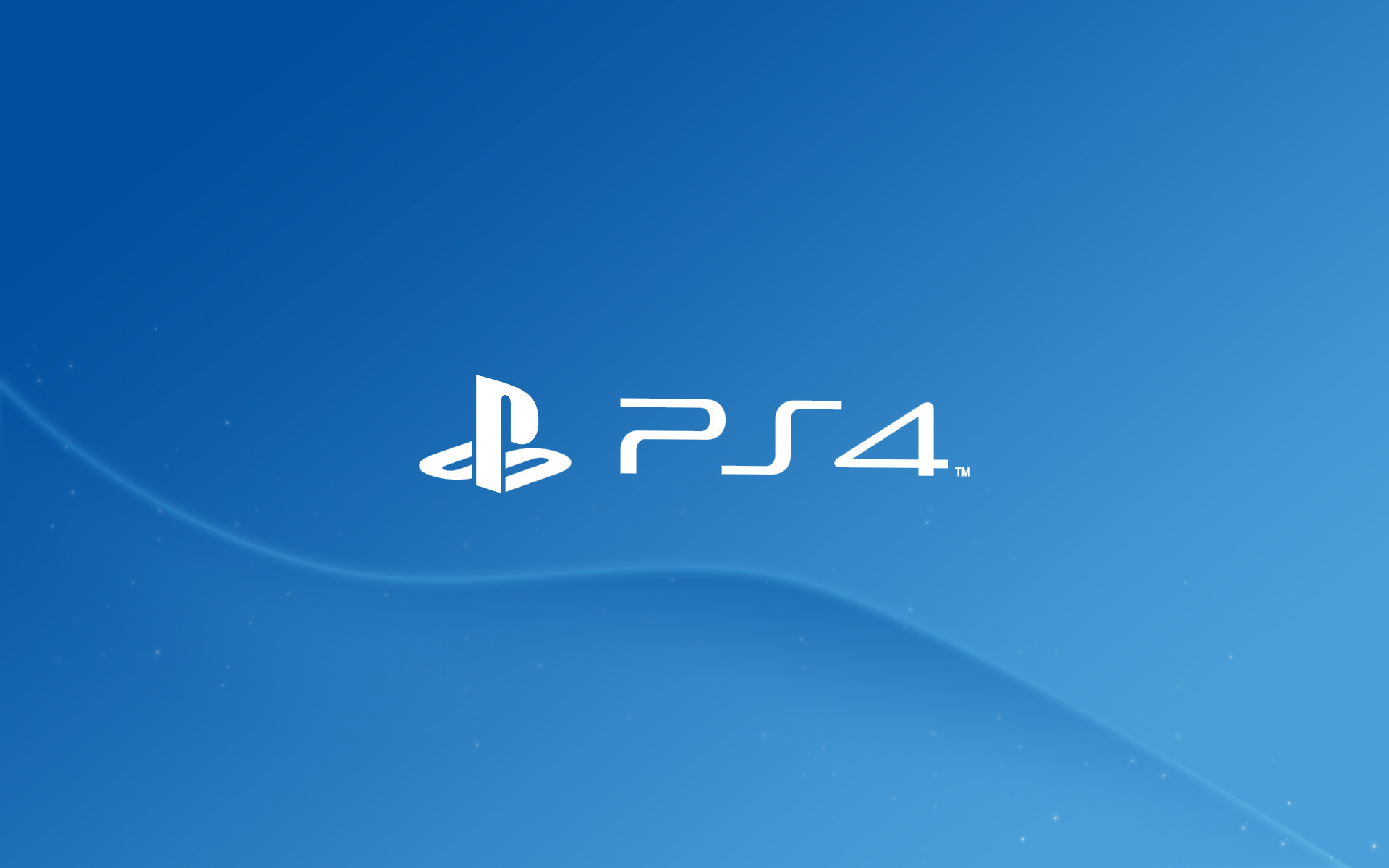 PlayStation 4, Logo, Blu, Minimalismo, 16:10 Full HD, sfondo widescreen