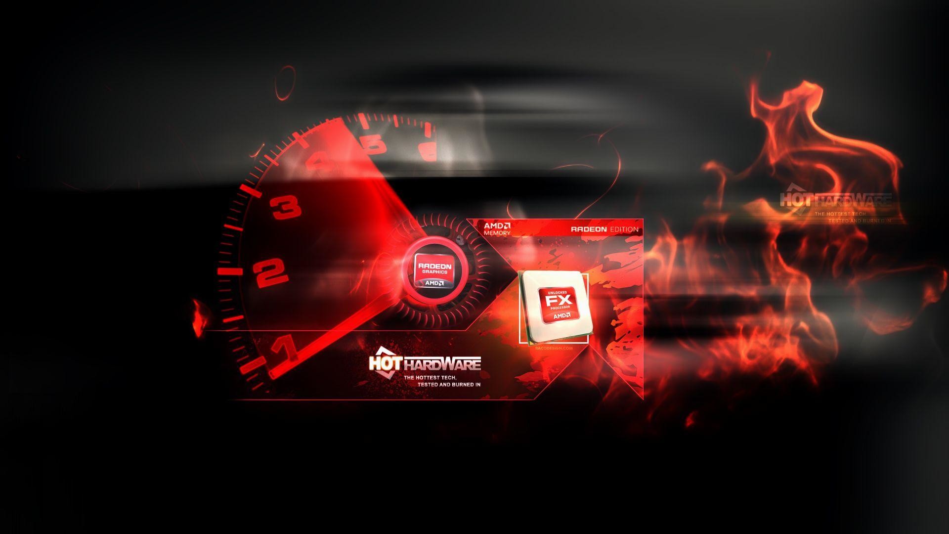 AMD FX, Hot Hardware, Contachilometri, Fuoco, Full HD, sfondo desktop