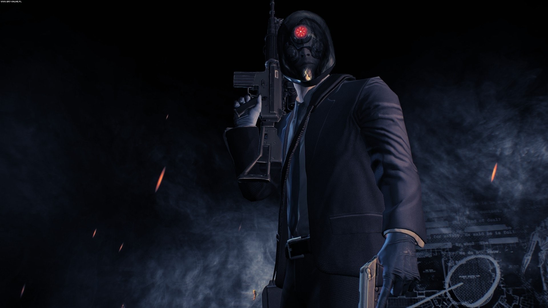 Payday 2, Fucile, Maschera, Scuro, 1920x1080, immagine di sfondo