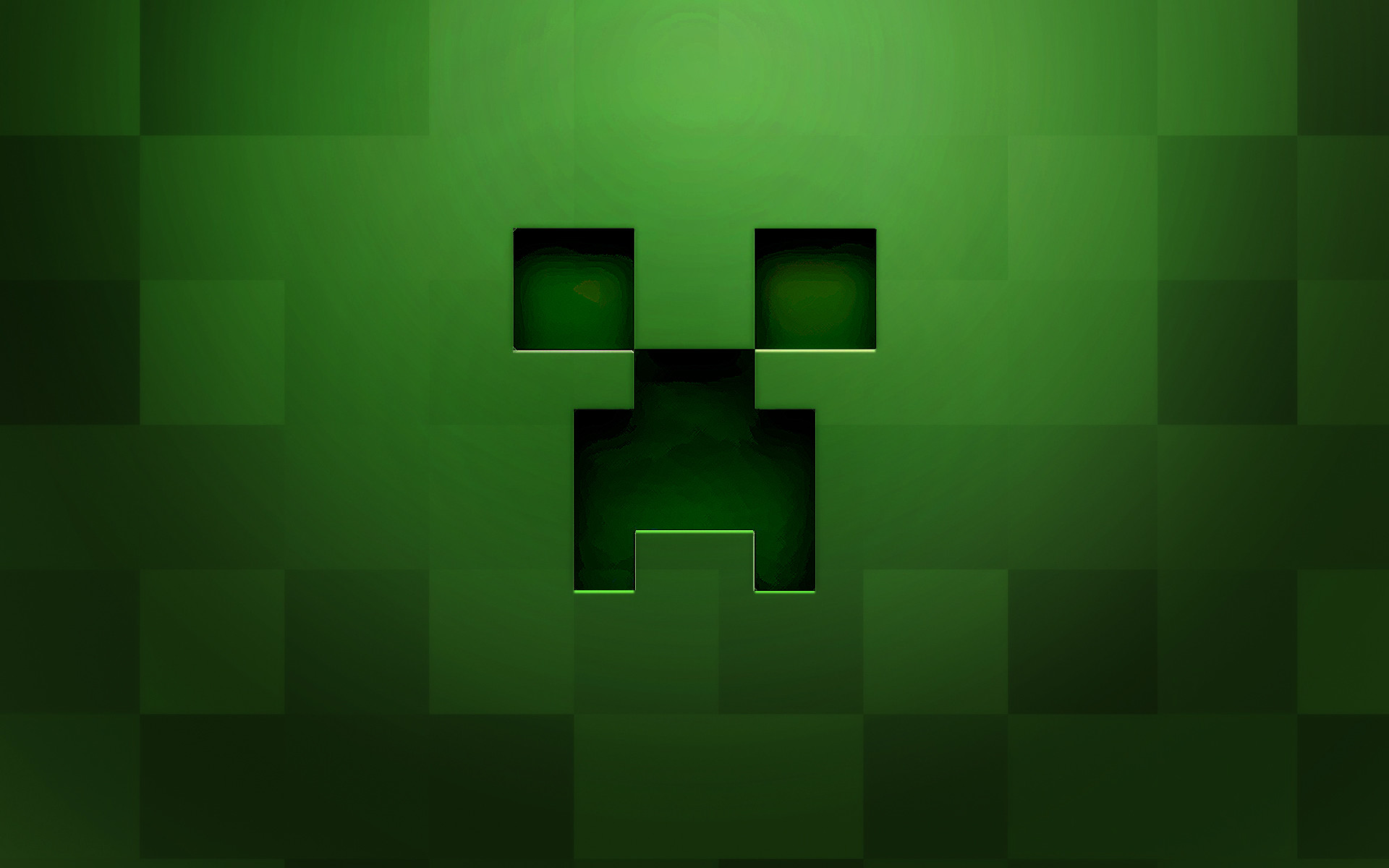 Creeper, Minecraft, Volto, Verde, Minimalista, Full HD, sfondo per PC