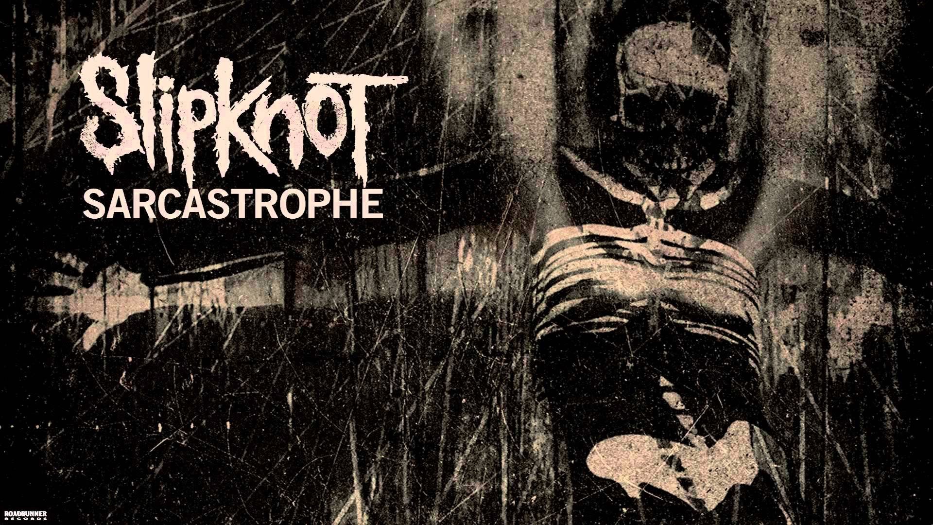 Slipknot, Sarcastrophe, Grunge, Tipografia, Full HD, sfondo per PC e portatile