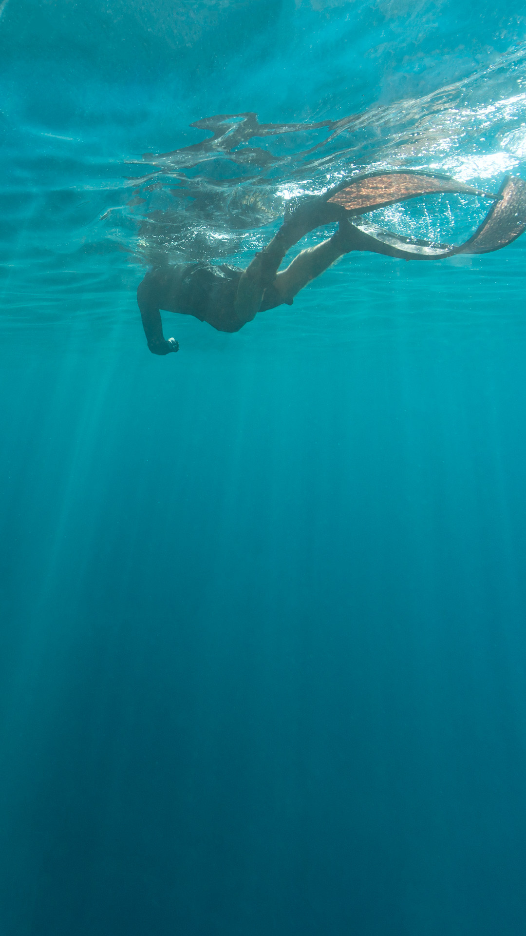 Nuotatore, Sott'acqua, Mare, Turchese, sfondo Windows