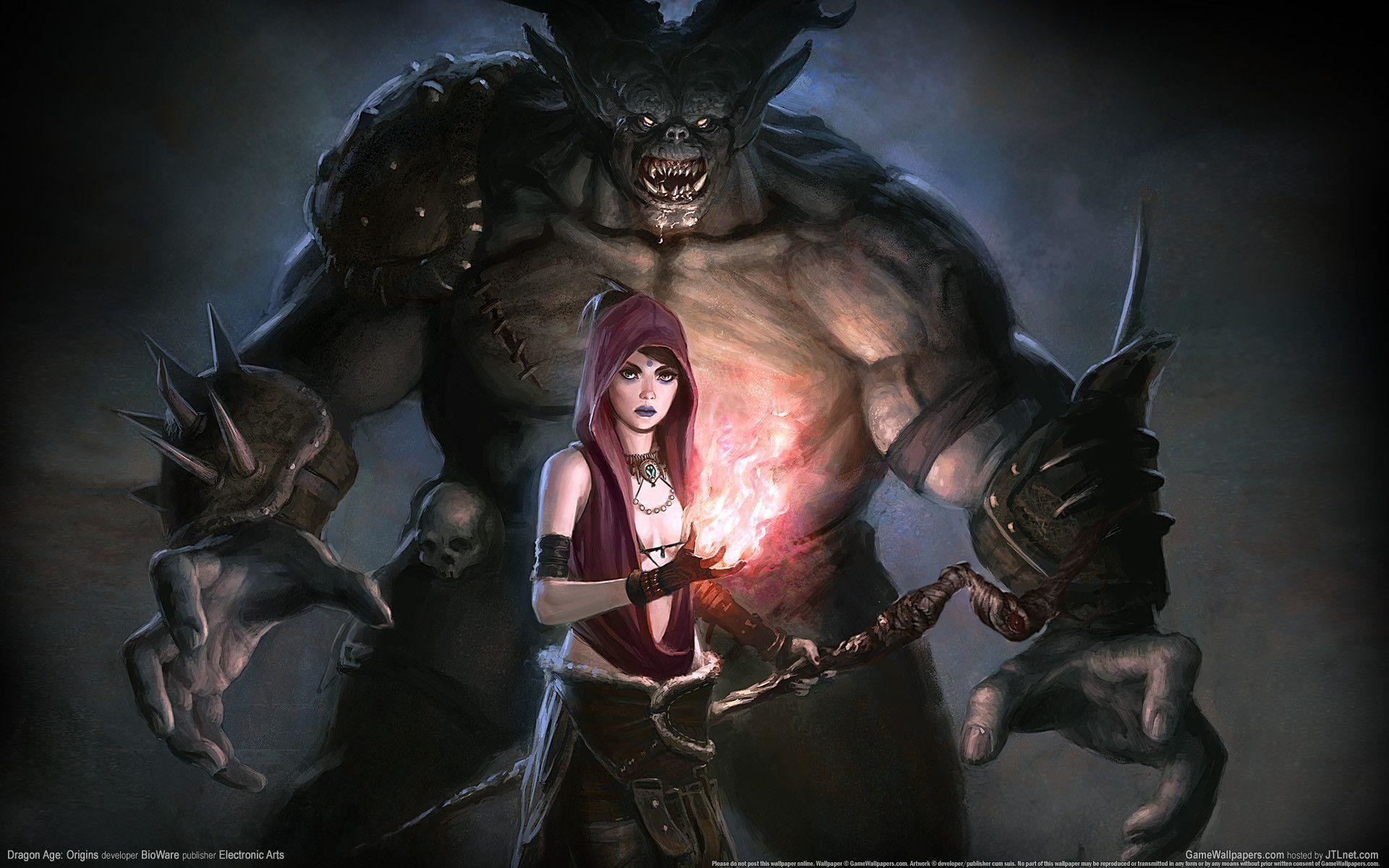 Morrigan, Dragon Age: Origins, Demone, Ogre, Magia, 1920x1200, sfondo per PC