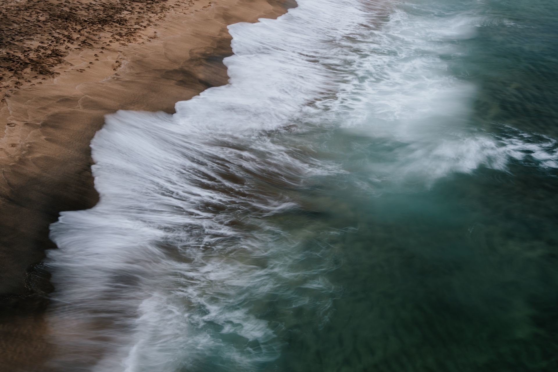 Onde, Spiaggia, Vista aerea, Mare, Full HD, sfondo Windows 11