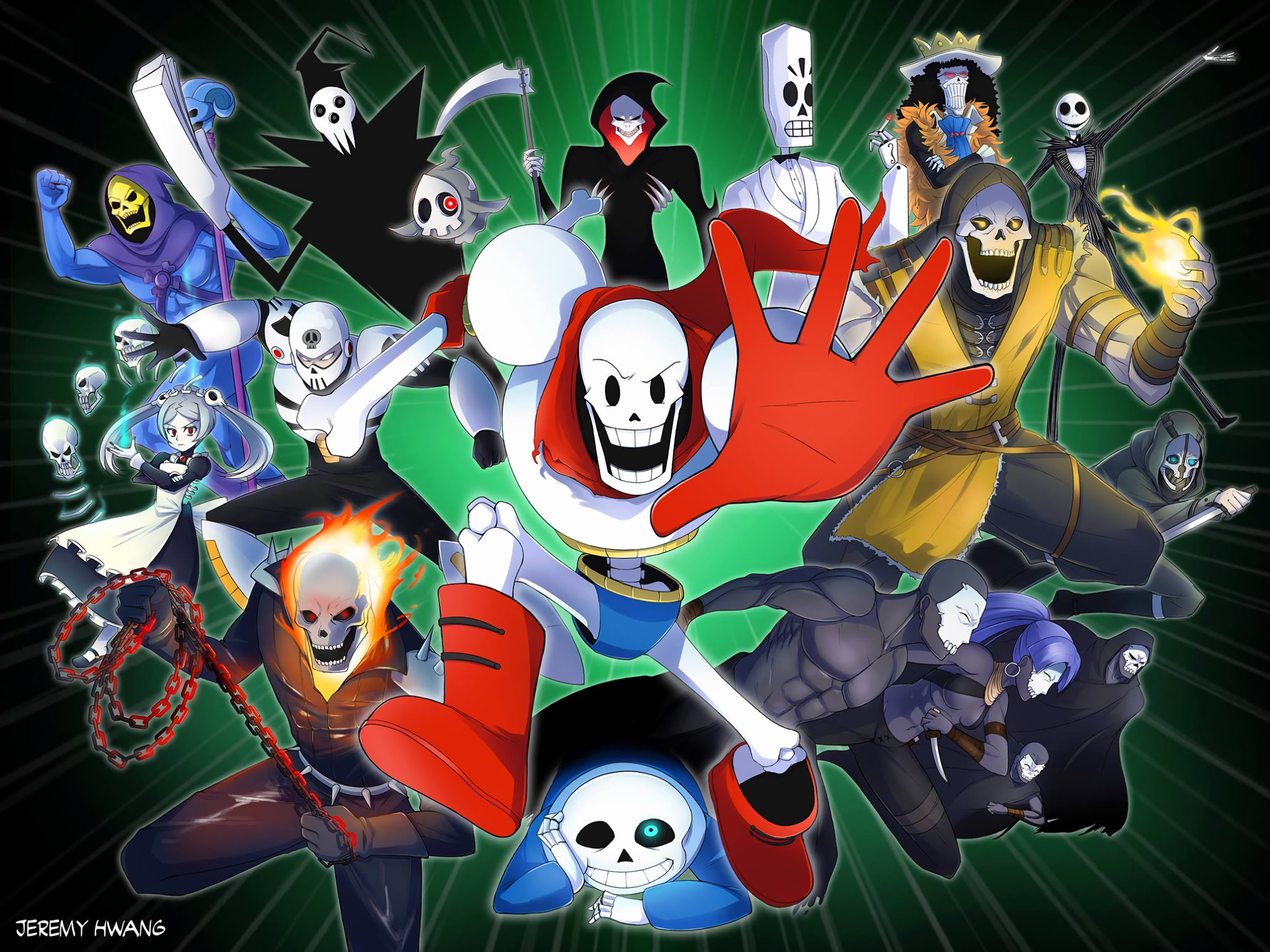 Sans, Papyrus, Undertale, Crossover, Scheletri, Full HD, sfondo per iPad e tablet