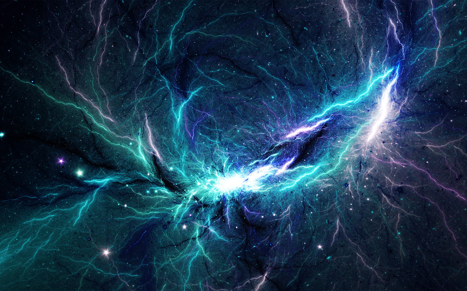 Nebulosa, Spazio, Turchese, Filamenti, 1920x1200, immagine di sfondo