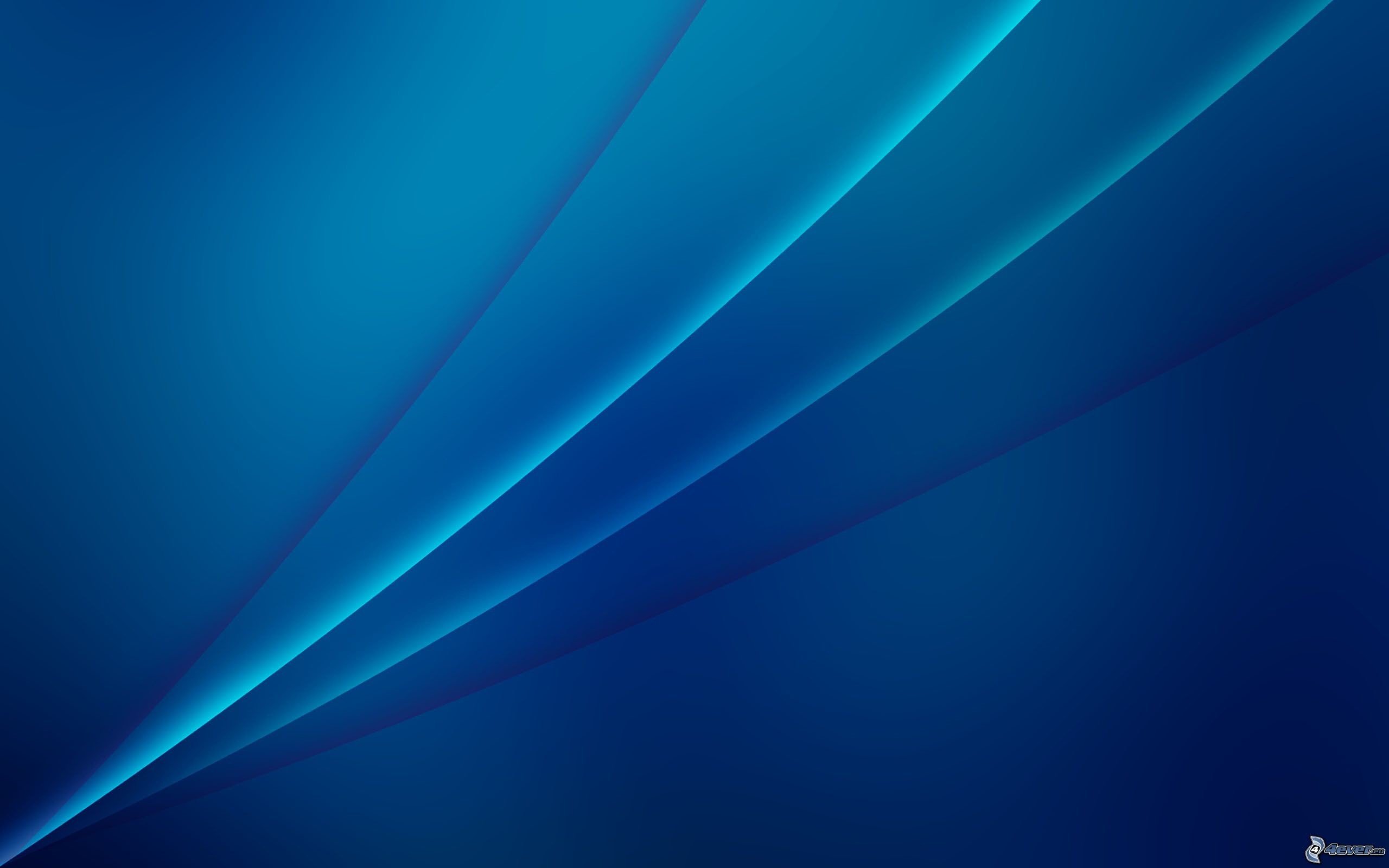 Linee curve, Astratto, Blu, 2560x1600, sfondo per PC