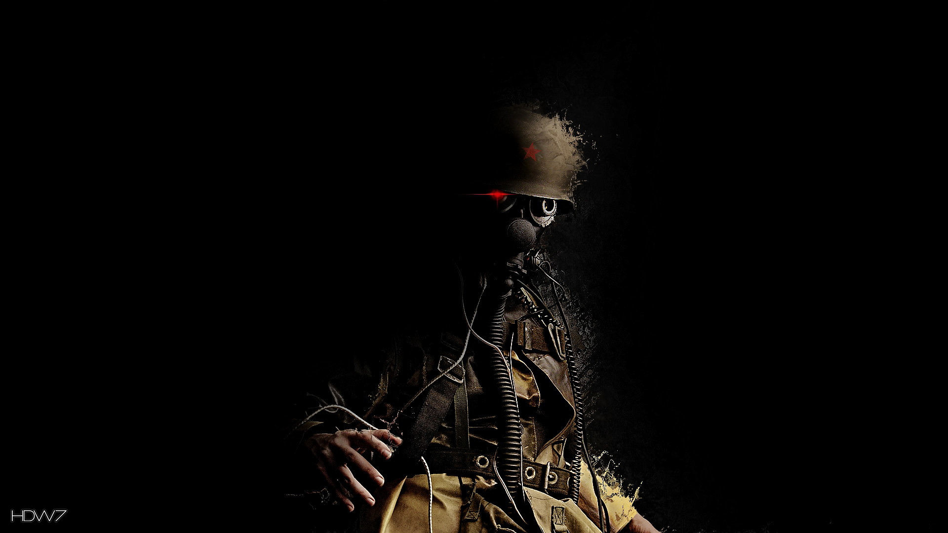 Ranger NCR, Fallout: New Vegas, Sfondo nero, Full HD, wallpaper desktop