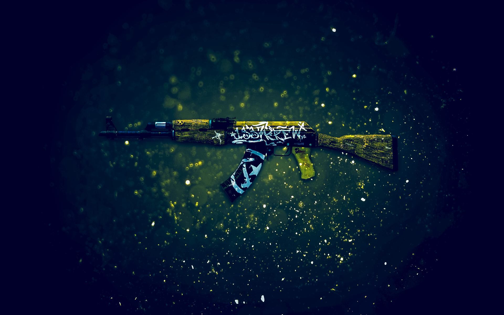 AK-47, CS:GO, Skin arma, Scintille, 1920x1200, sfondo MacBook Pro