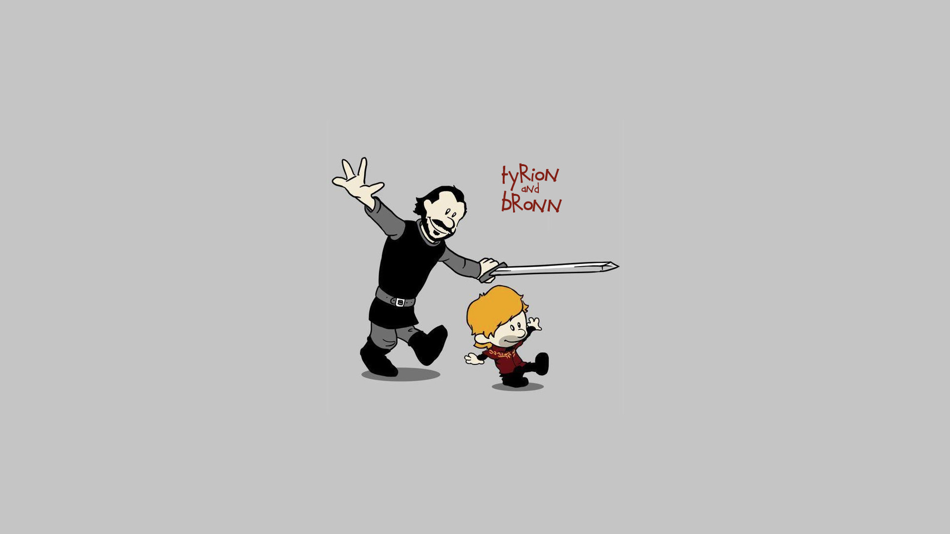 Il Trono di Spade, Tyrion Lannister, Bronn, Calvin and Hobbes, Parodia, sfondo desktop 1080p