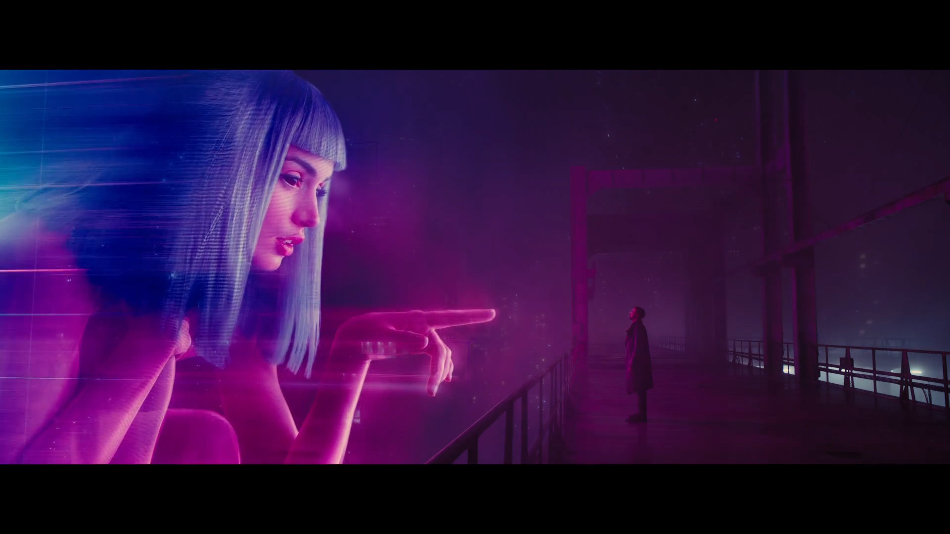 Blade Runner 2049, Joi, Ologramma, Agente K, Rosa, Full HD, sfondo per PC e portatile