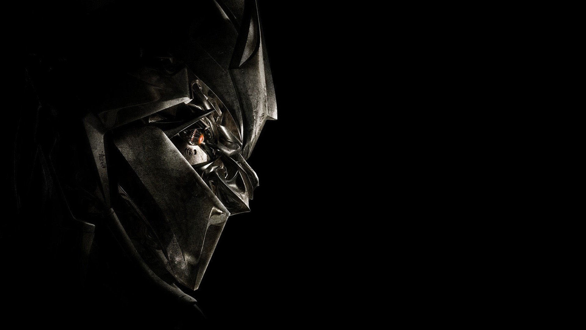 Megatron, Transformers, Volto robotico, Sfondo nero, Full HD, wallpaper per computer
