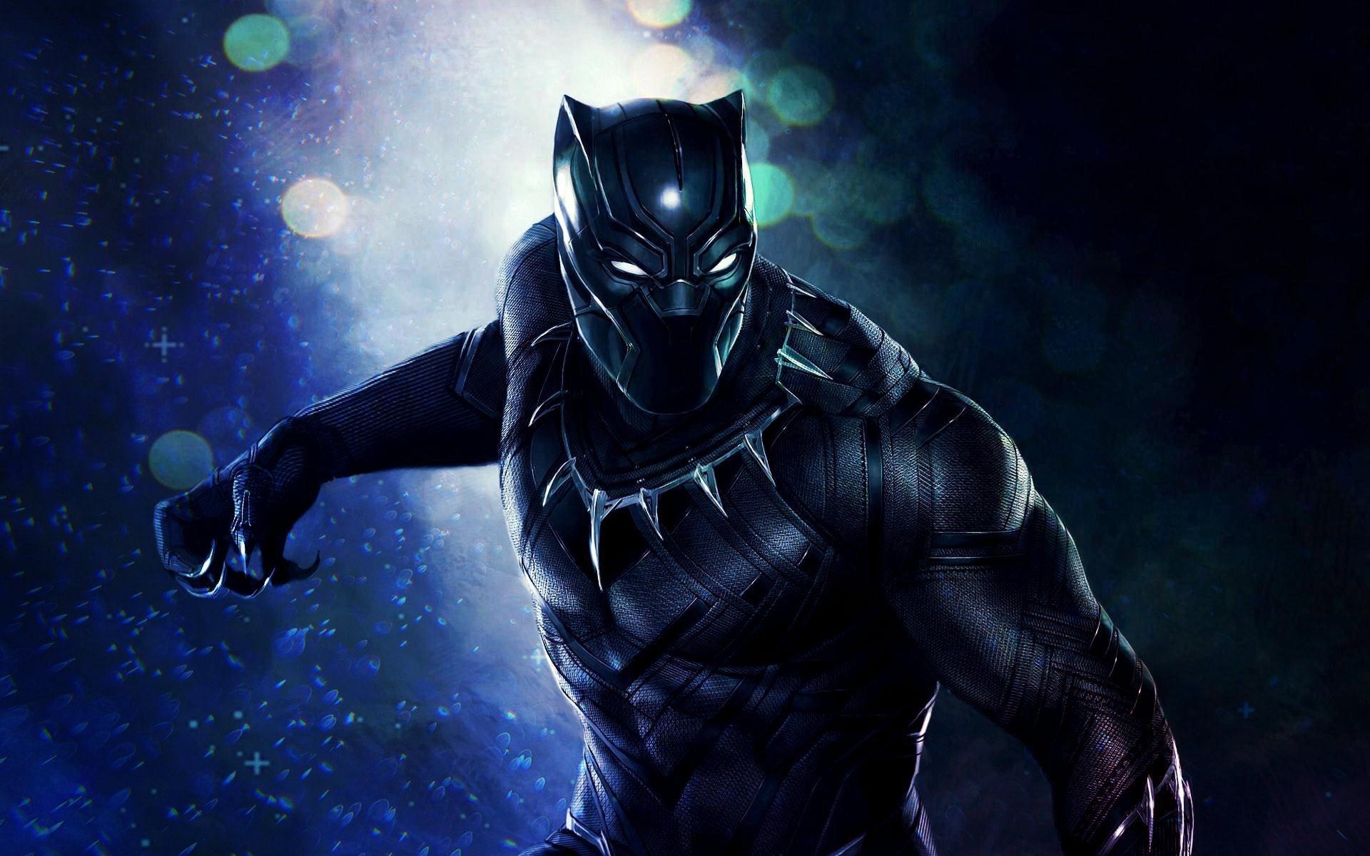 Black Panther, Marvel, Blu, 16:10 Full HD, sfondo widescreen