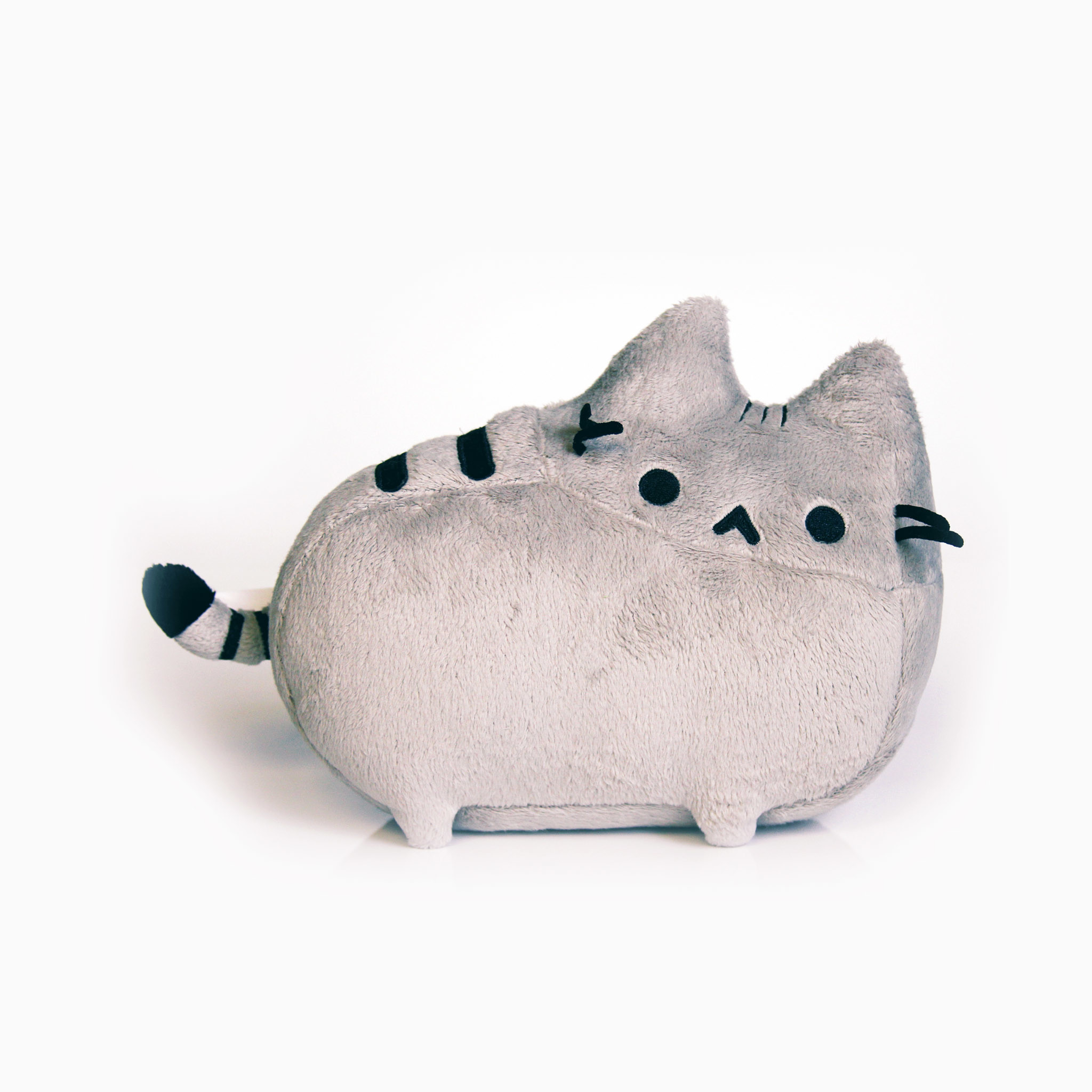 Pusheen, Peluche, Sfondo bianco, Full HD, wallpaper per tablet