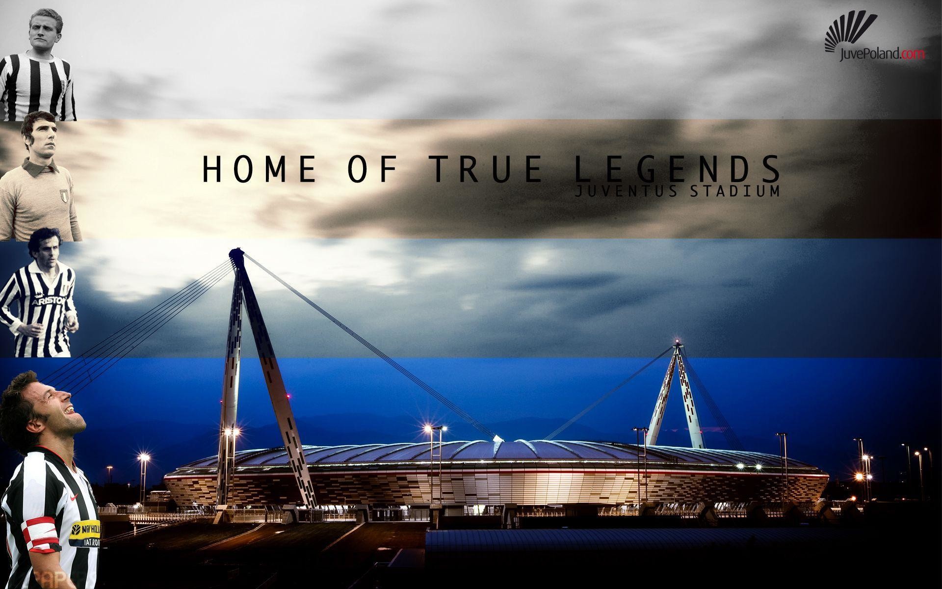 Juventus Stadium, Home of True Legends, Juventus, Notte, 16:10 Full HD, sfondo widescreen