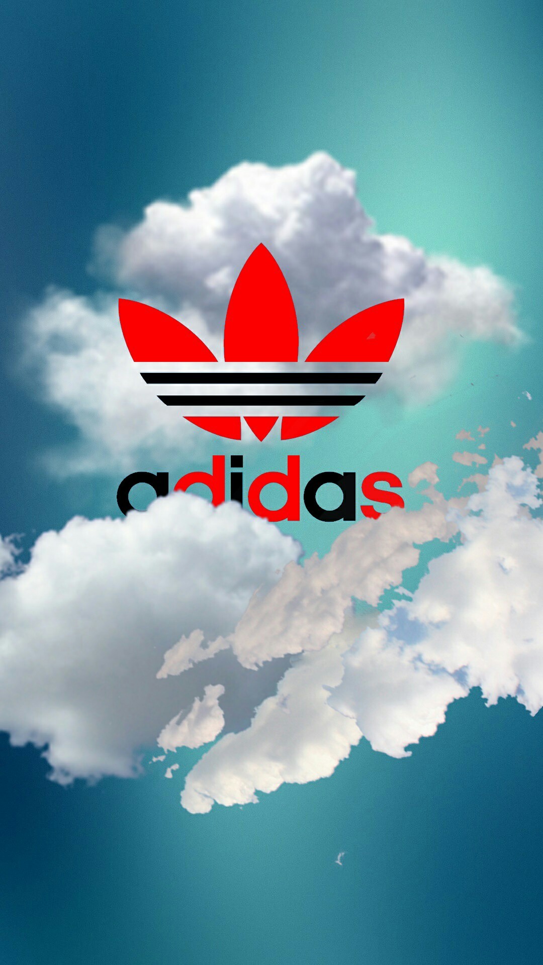 Adidas Originals, Trifoglio, Nuvole, Cielo, Full HD, sfondo verticale per cellulare