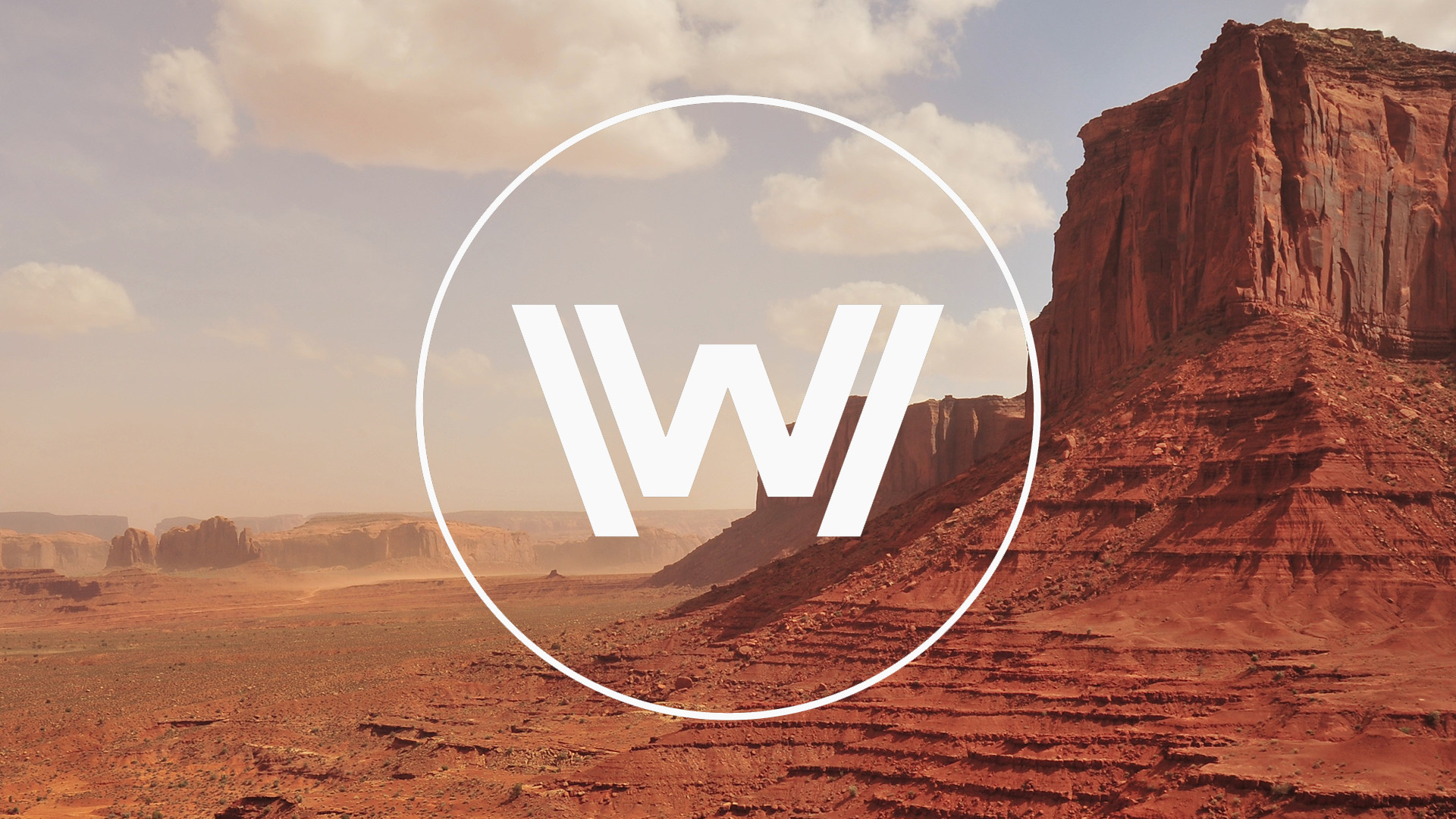 Westworld, Logo, Monument Valley, Deserto, 16:9 Full HD, sfondo widescreen