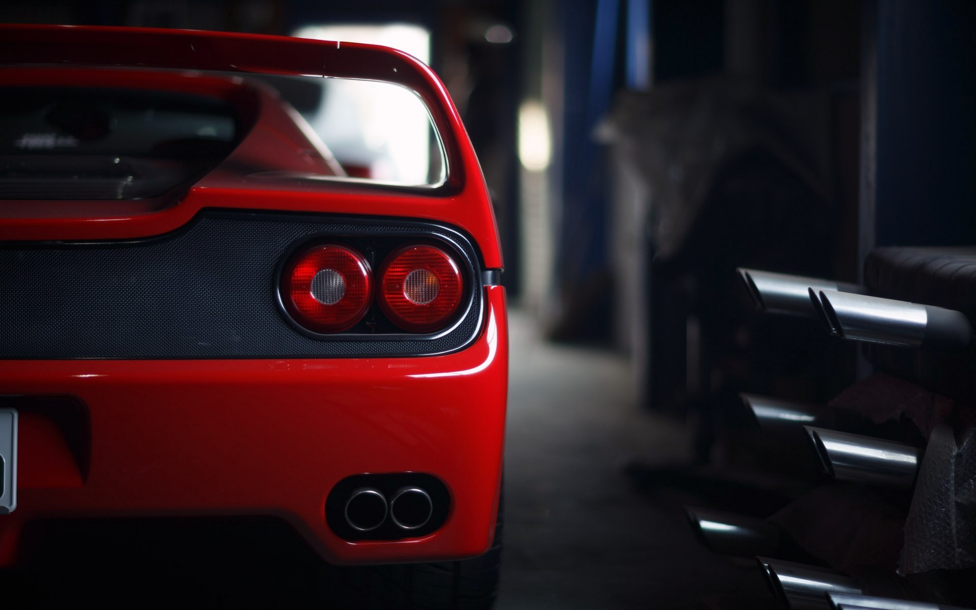 Ferrari F50, Vista posteriore, Rosso, 1920x1200, wallpaper desktop