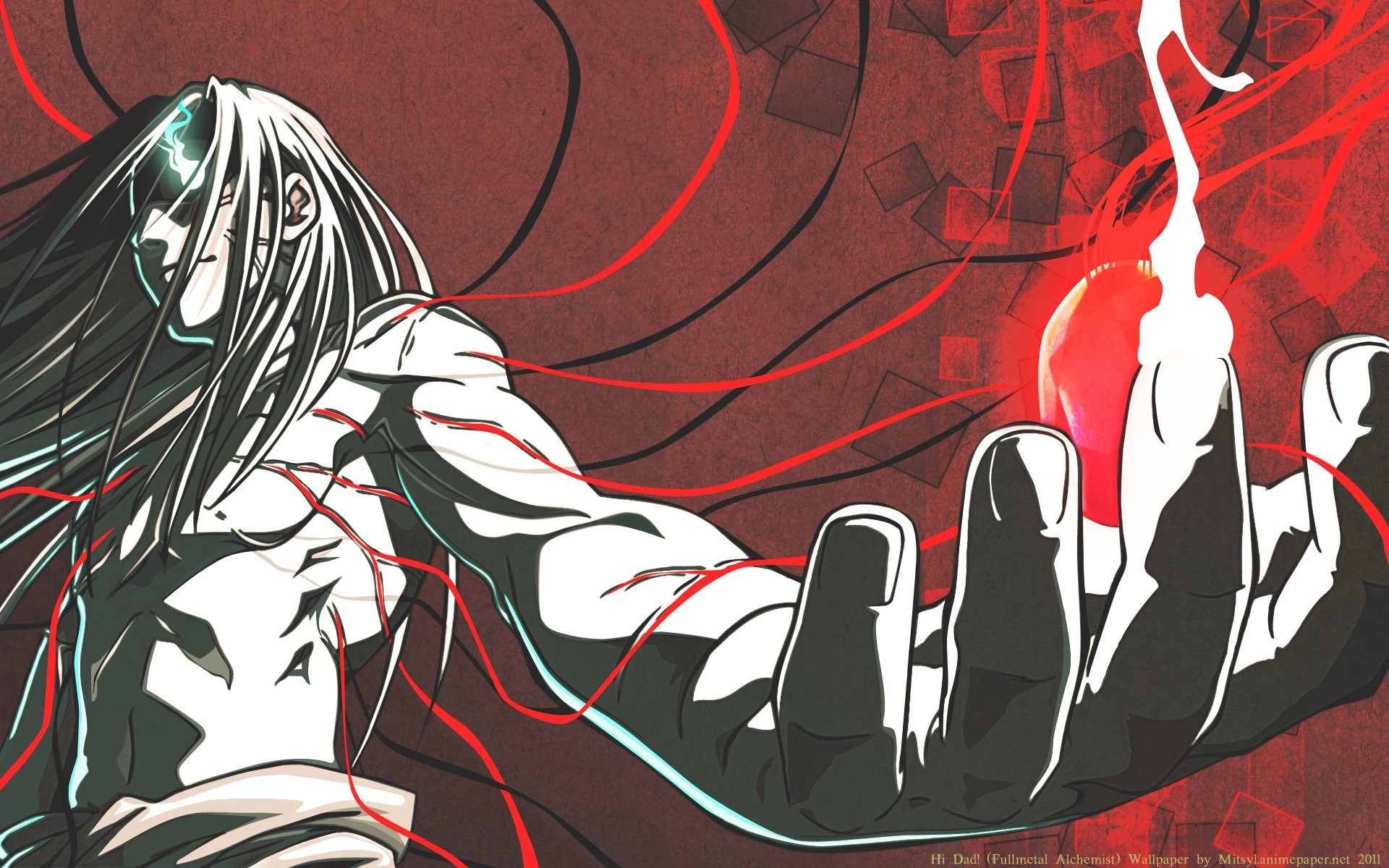 Edward Elric, Fullmetal Alchemist: Brotherhood, Automail, Rosso, sfondo per portatile