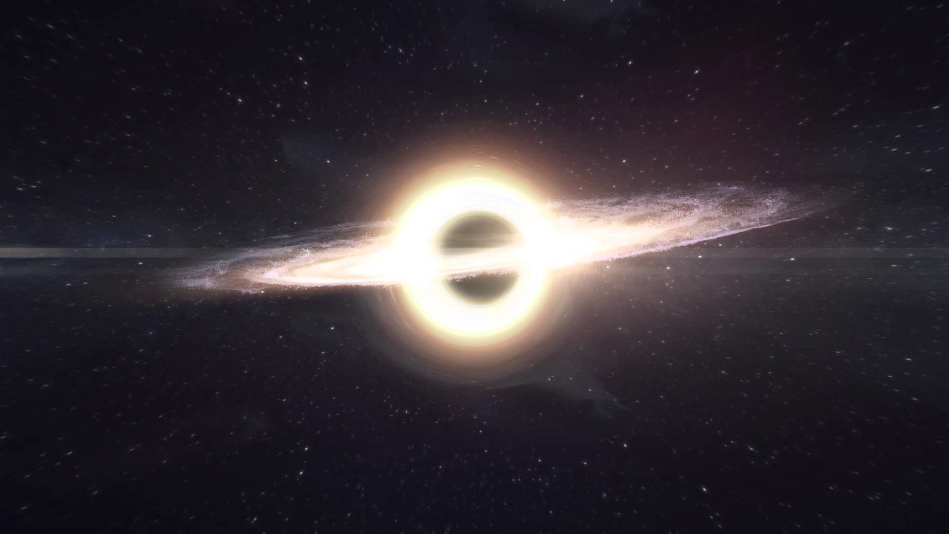 Gargantua, Interstellar, Buco nero, Stelle, Full HD, sfondo Windows 11