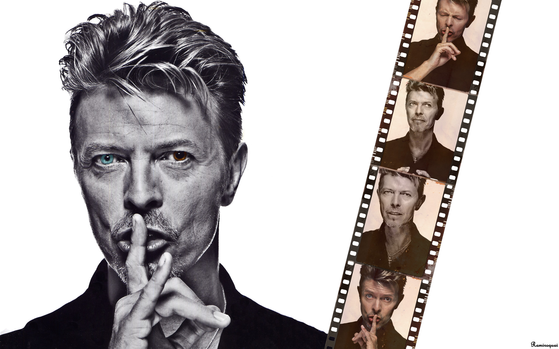 David Bowie, Pellicola, Bianco e nero, Silenzio, 1920x1200, immagine di sfondo