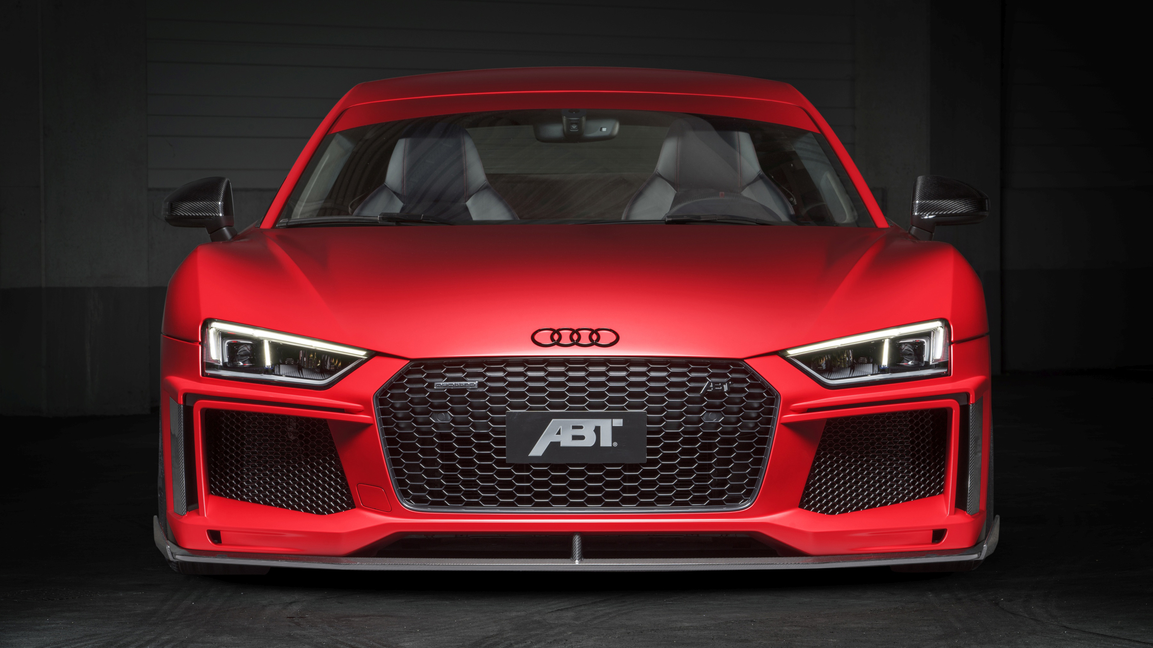 Audi R8 (seconda generazione), ABT, Audi, Rosso, 4K 2160p, sfondo desktop