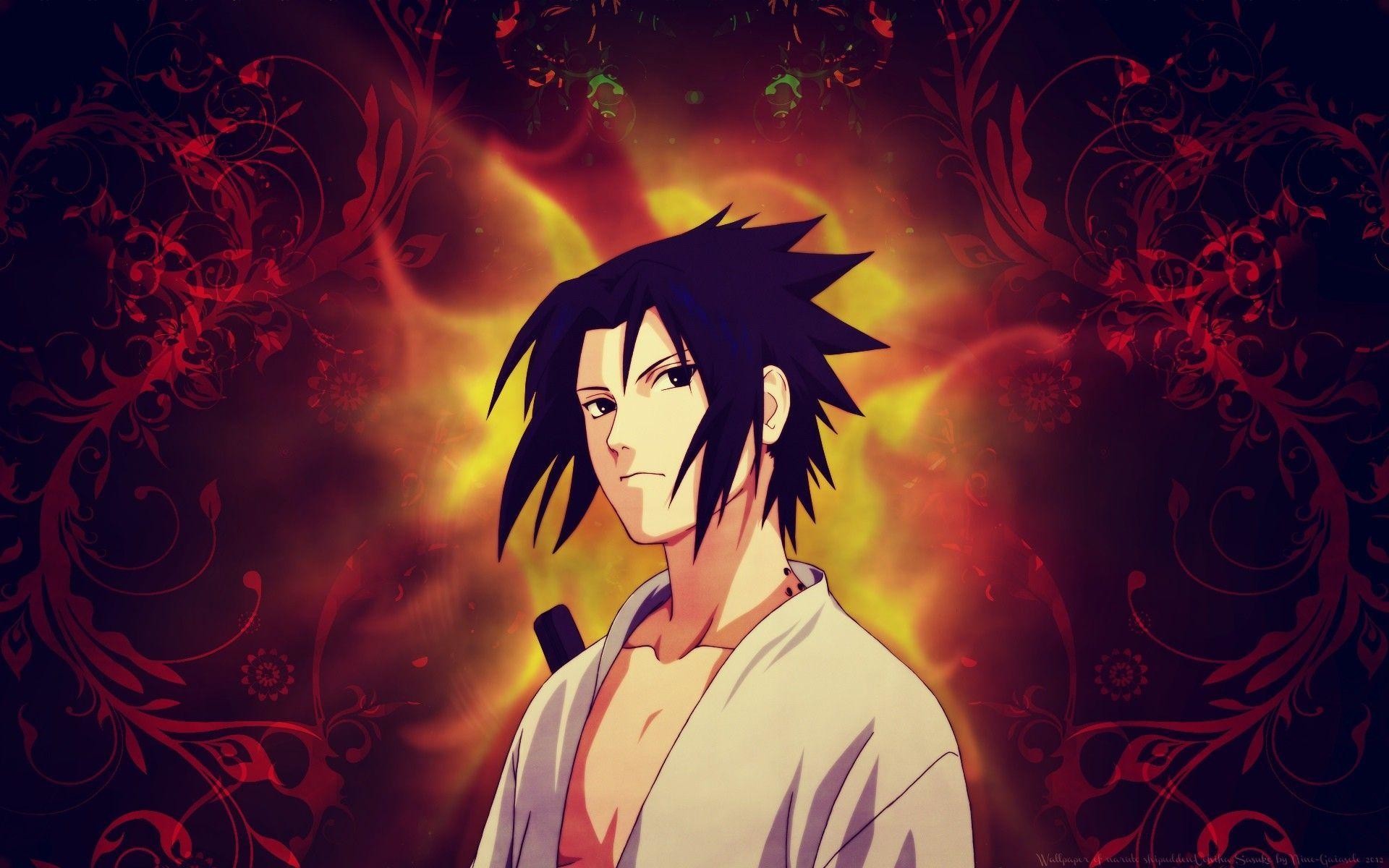 Sasuke Uchiha, Naruto, Rosso, Ornamenti, 1920x1200, sfondo MacBook Pro