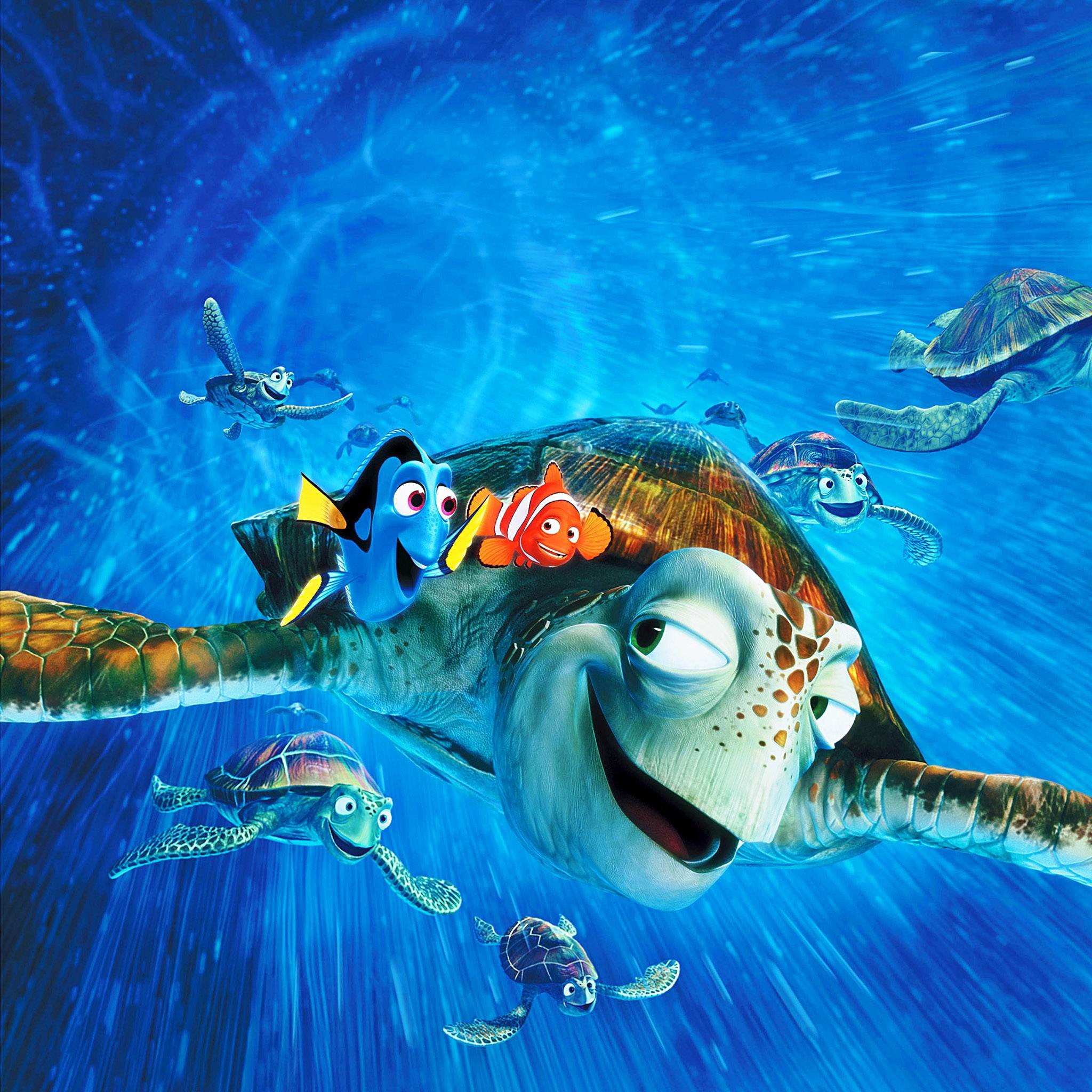 Alla ricerca di Nemo, Nemo, Dory, Crush, Pixar, Tartarughe marine, Oceano, wallpaper iPhone