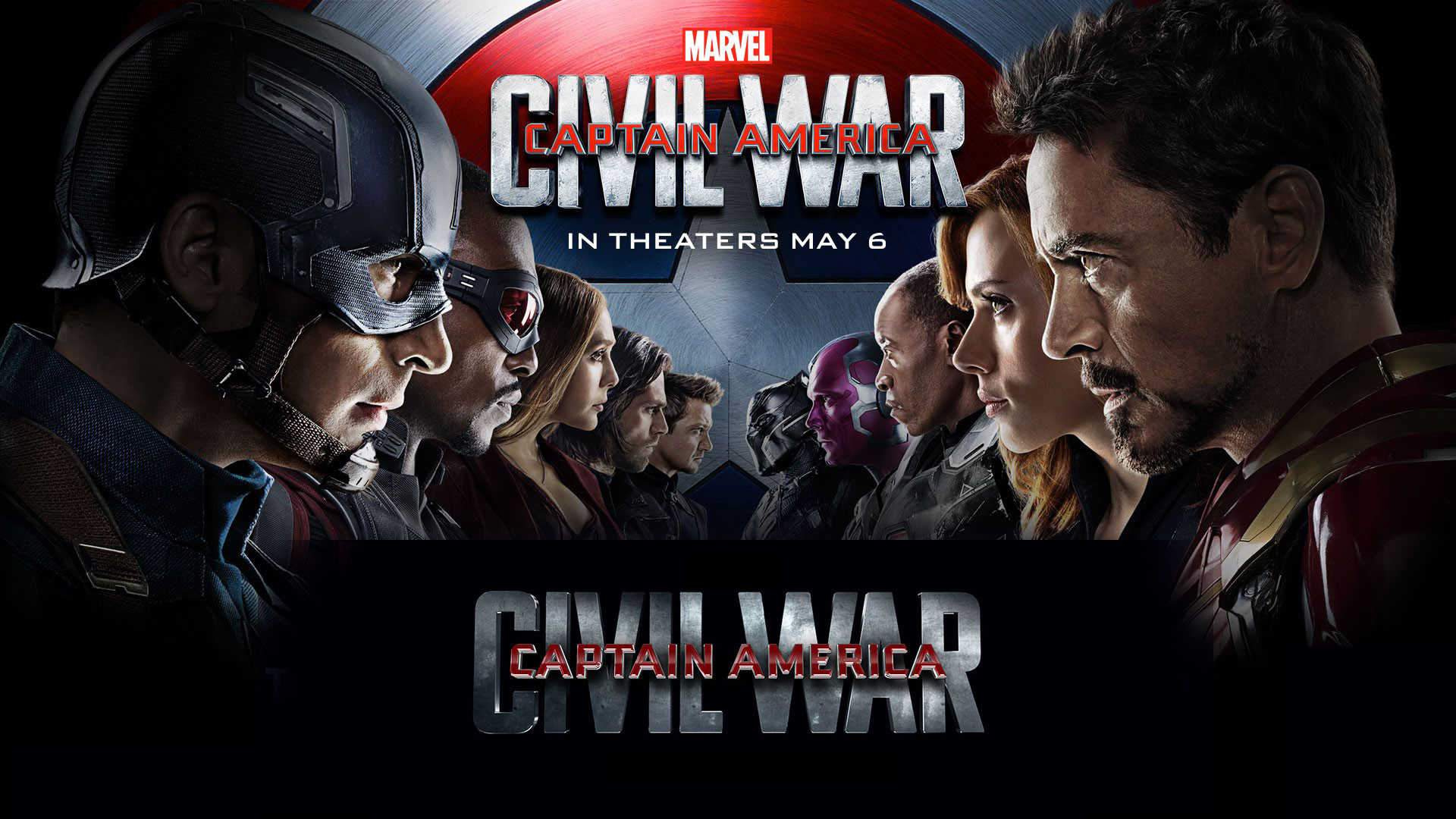 Captain America, Tony Stark, Robert Downey Jr., Chris Evans, Captain America: Civil War, Poster, sfondo 1080p