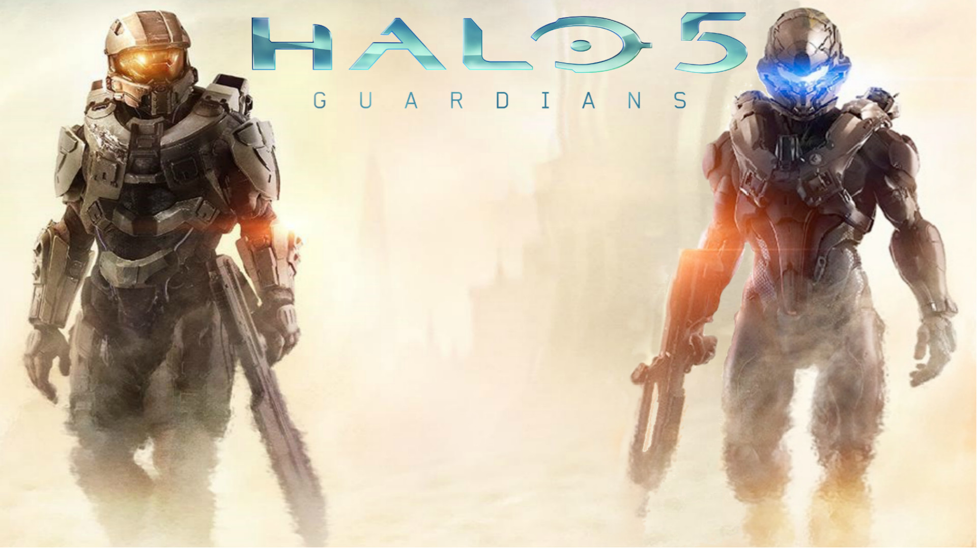 Master Chief, Spartan Locke, Halo 5: Guardians, Logo, Deserto, Full HD, sfondo Windows 11
