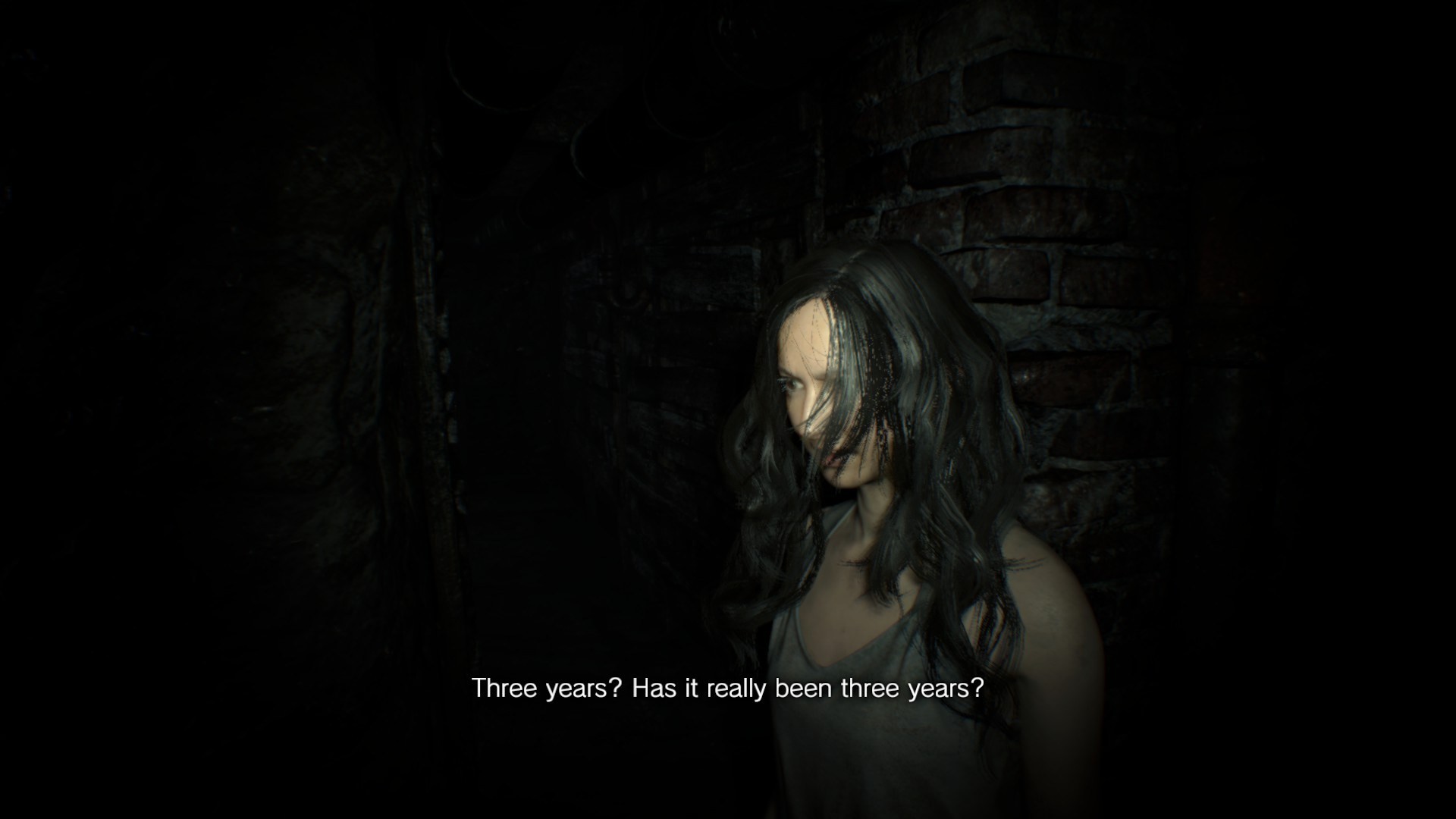 Resident Evil 7: Biohazard, Mia Winters, Buio, Sottotitoli, Horror, sfondo desktop 1080p