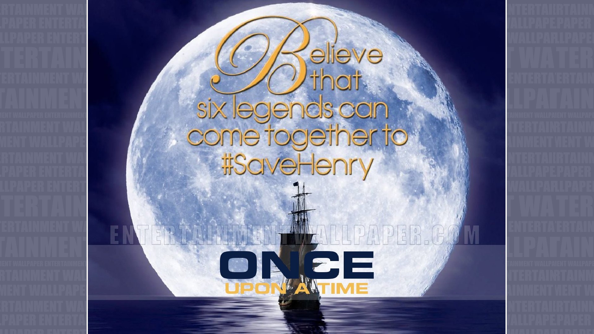 C'era una volta, SaveHenry, Luna piena, Jolly Roger, Citazione, Full HD 1080p, sfondo desktop