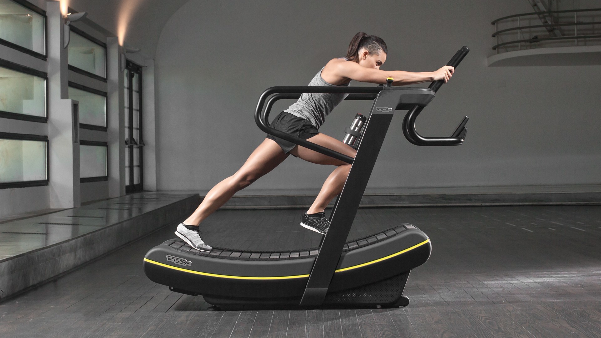 Tapis roulant curvo, Corsa, Palestra, Full HD, sfondo per PC