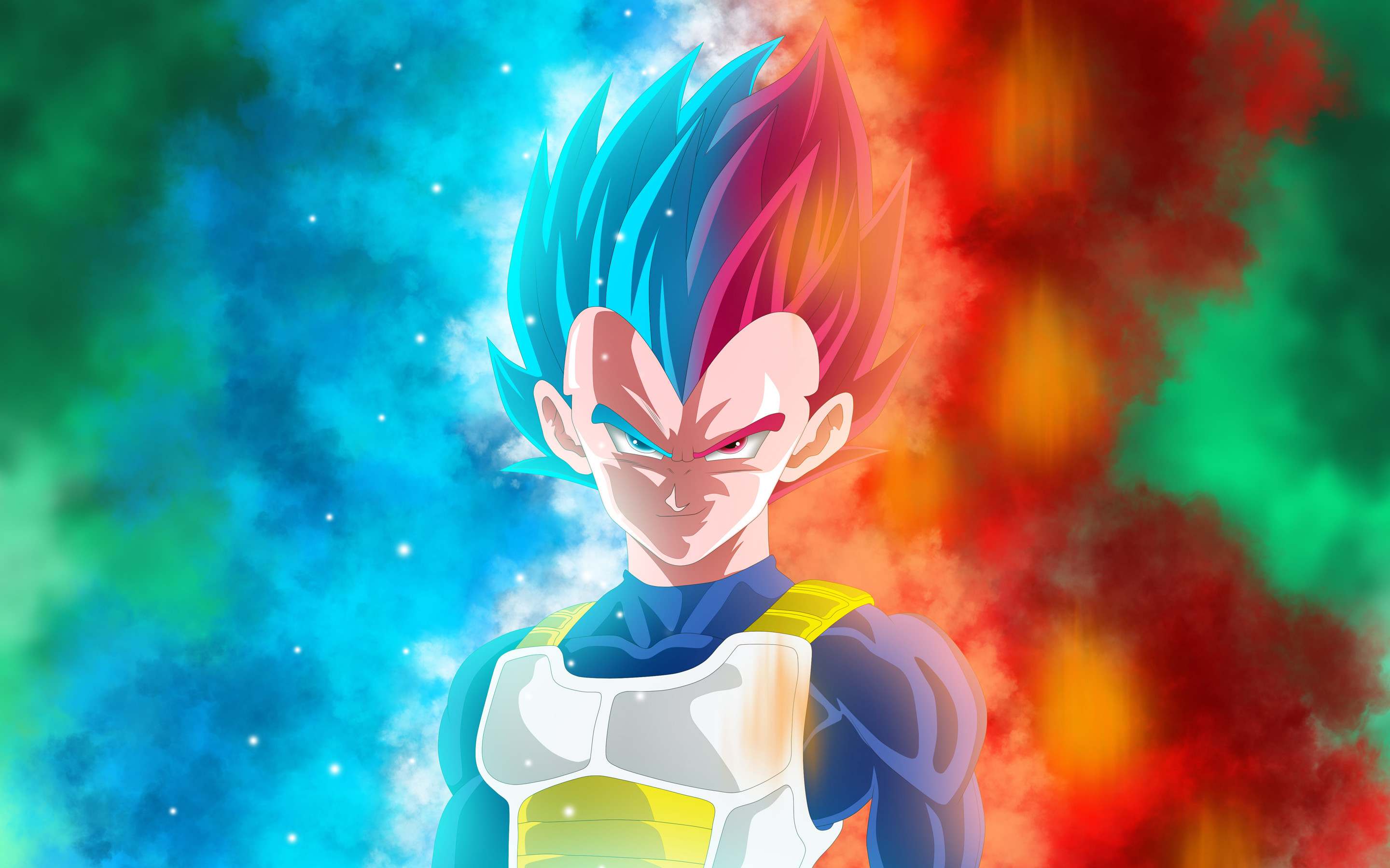 Vegeta, Super Saiyan Blue, Super Saiyan God, Dragon Ball Super, 2880x1800, sfondo MacBook Pro