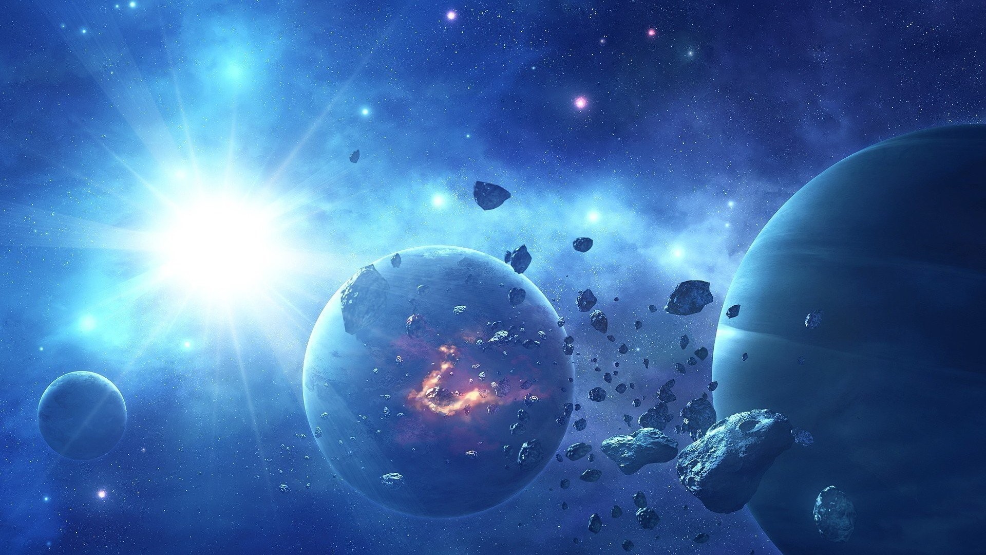 Pianeti, Asteroidi, Spazio, Sole, Full HD 1080p, sfondo desktop