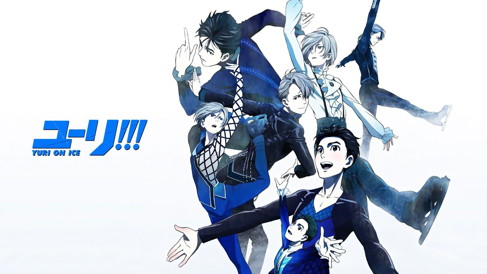 Yuri!!! on Ice, Yuri Katsuki, Victor Nikiforov, Yuri Plisetsky, Anime, Pattinaggio artistico, sfondo 1080p