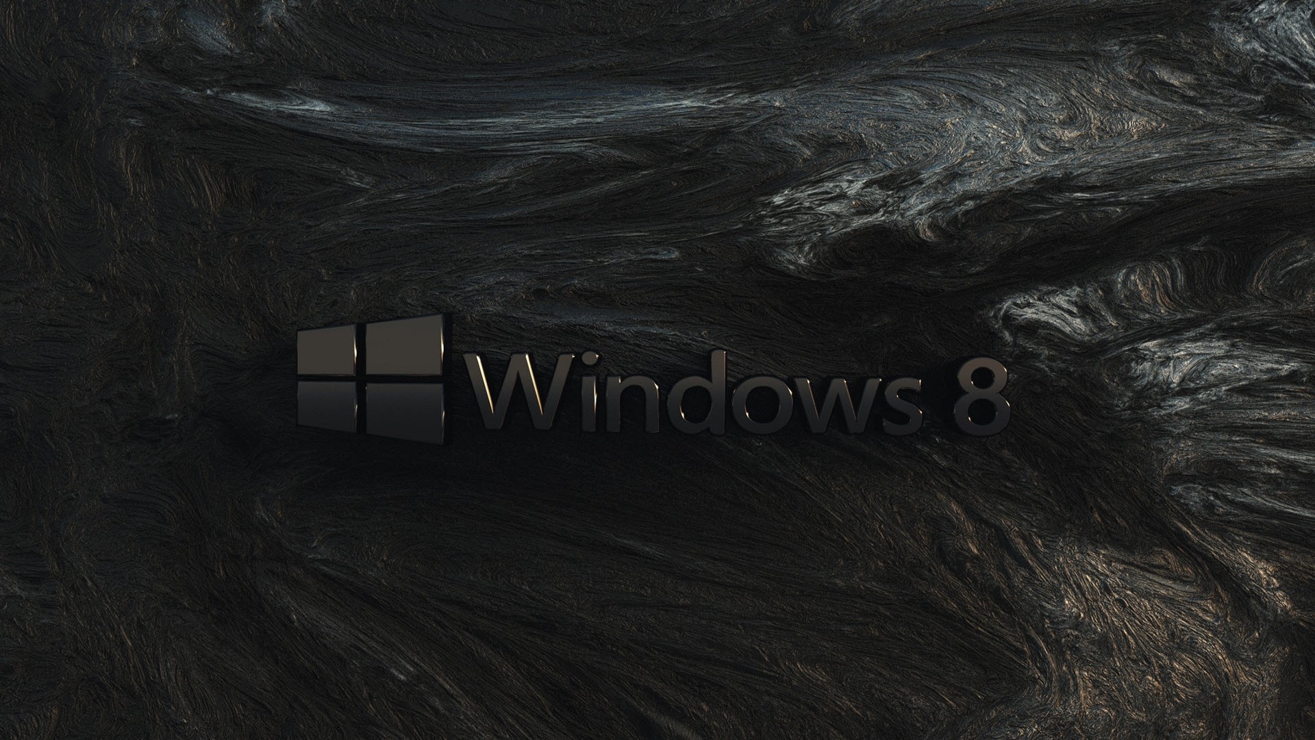 Windows 8, Logo Windows, Texture scura, Nero, Full HD, sfondo per portatile