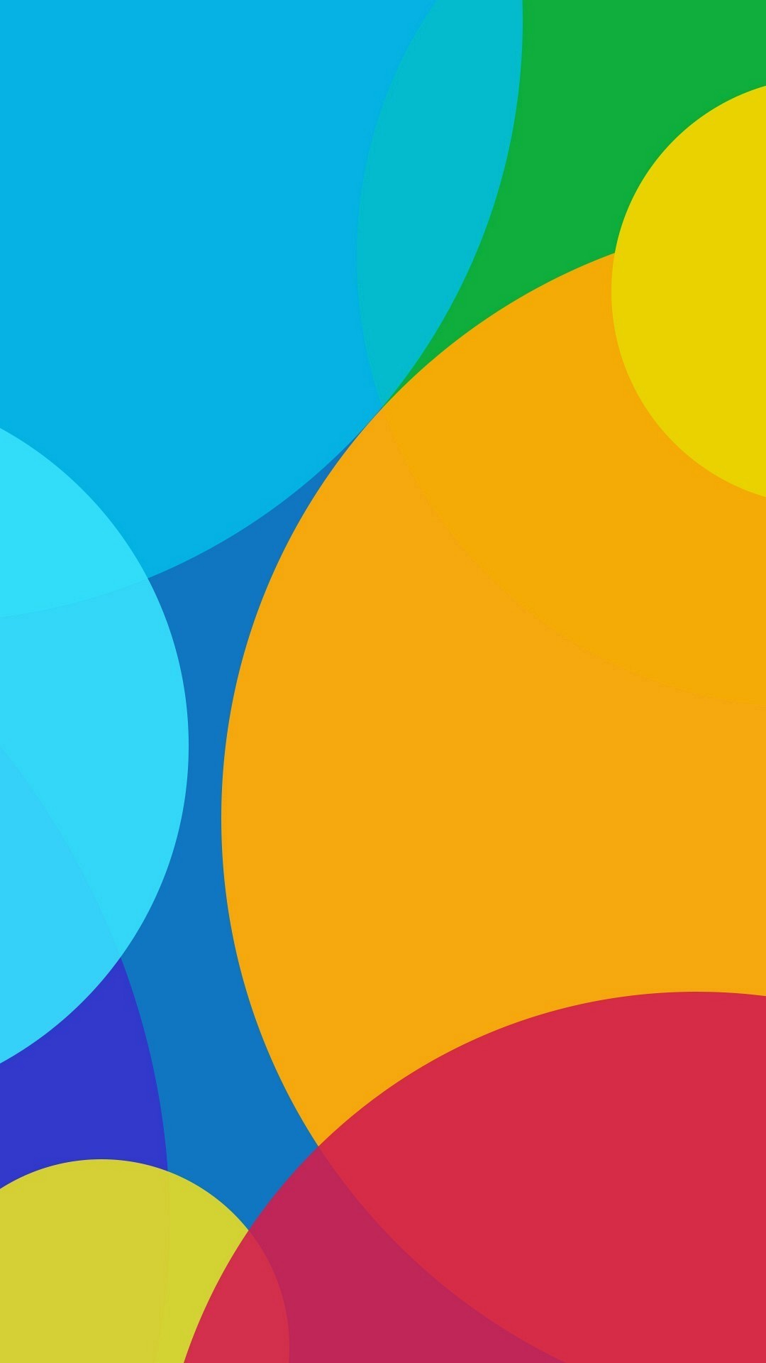 Cerchi colorati, Material design, Astratto, sfondo per iPhone e Android