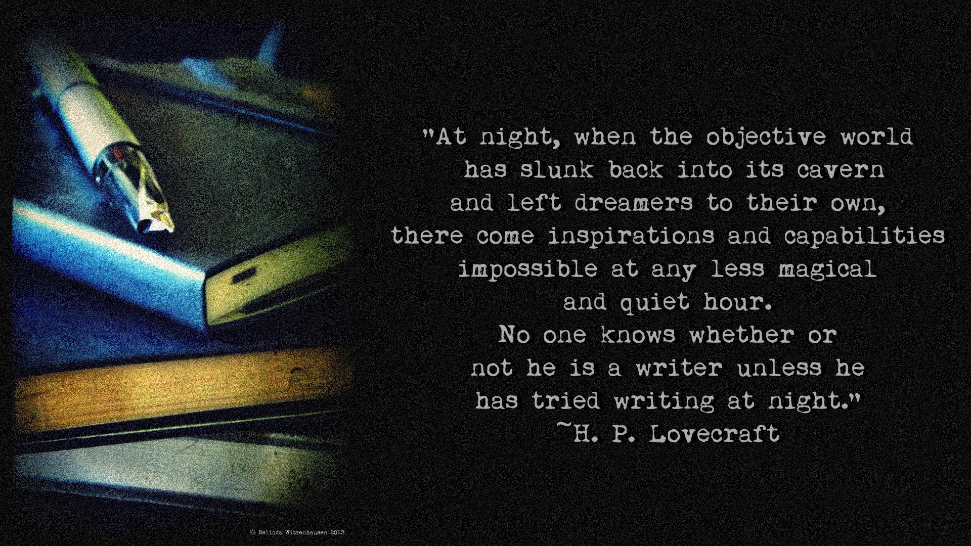 H. P. Lovecraft, Citazione, Libri, Penna, Full HD 1080p, sfondo desktop